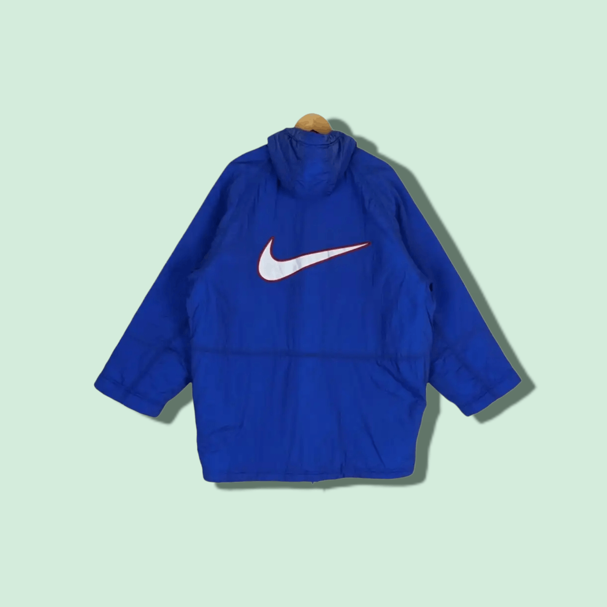 Nike NIKE Swoosh Big Logo Raincoat Parka Jacket Hoodie Size US M / EU 48-50 / 2 - 1 Thumbnail