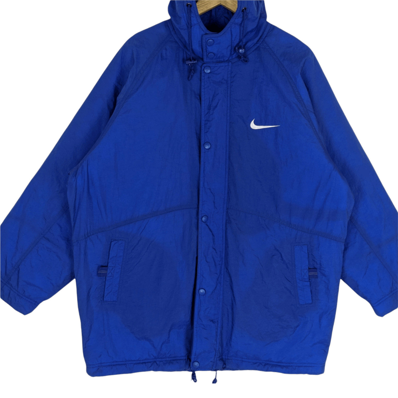 Nike NIKE Swoosh Big Logo Raincoat Parka Jacket Hoodie Size US M / EU 48-50 / 2 - 5 Thumbnail