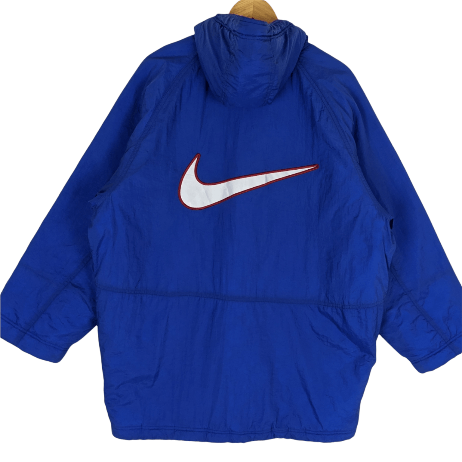 Nike NIKE Swoosh Big Logo Raincoat Parka Jacket Hoodie Size US M / EU 48-50 / 2 - 2 Thumbnail