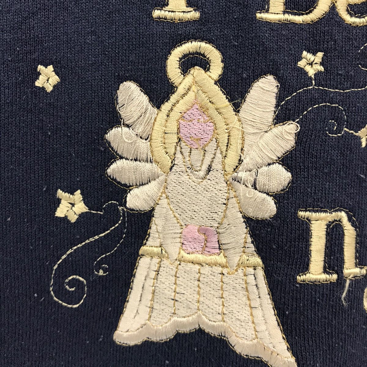 Fruit Of The Loom × Vintage Vintage Sweatshirt Embroidery I Believe In Angels Size US M / EU 48-50 / 2 - 4 Thumbnail
