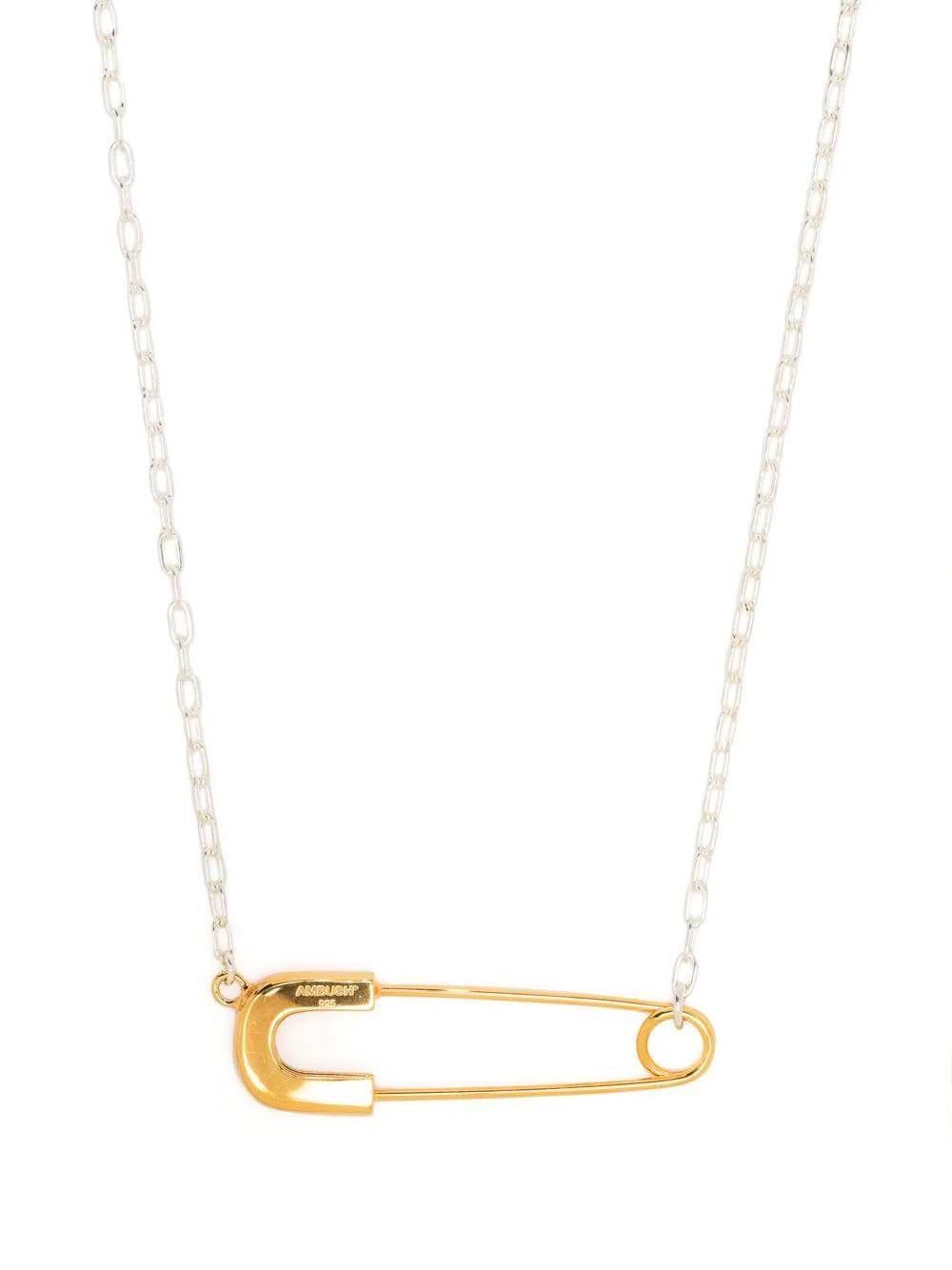 💥iconic💥 Ambush 925 silver safety pin necklace