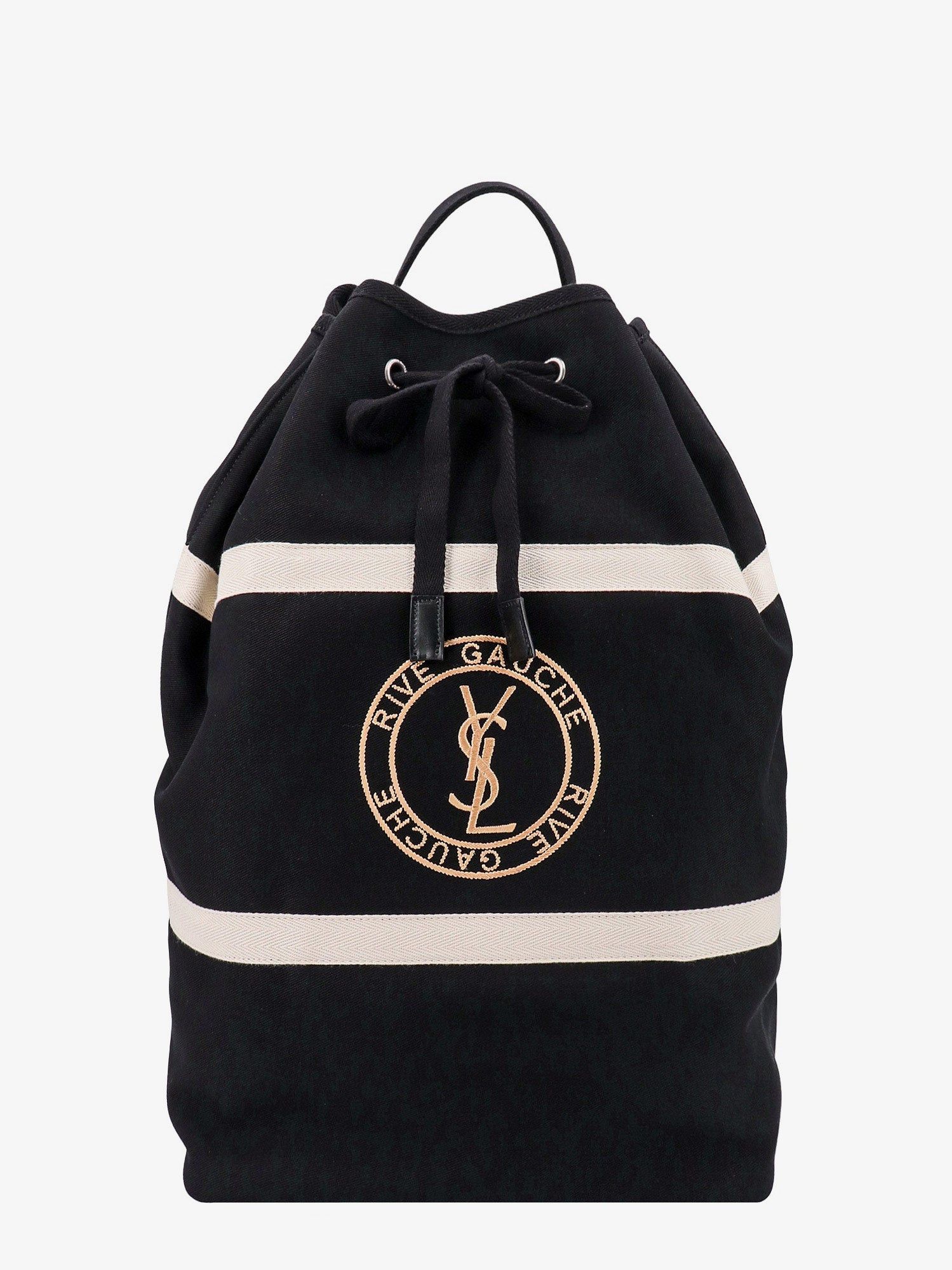 RIVE GAUCHE BACKPACK 49 IN BLACK CALFSKIN