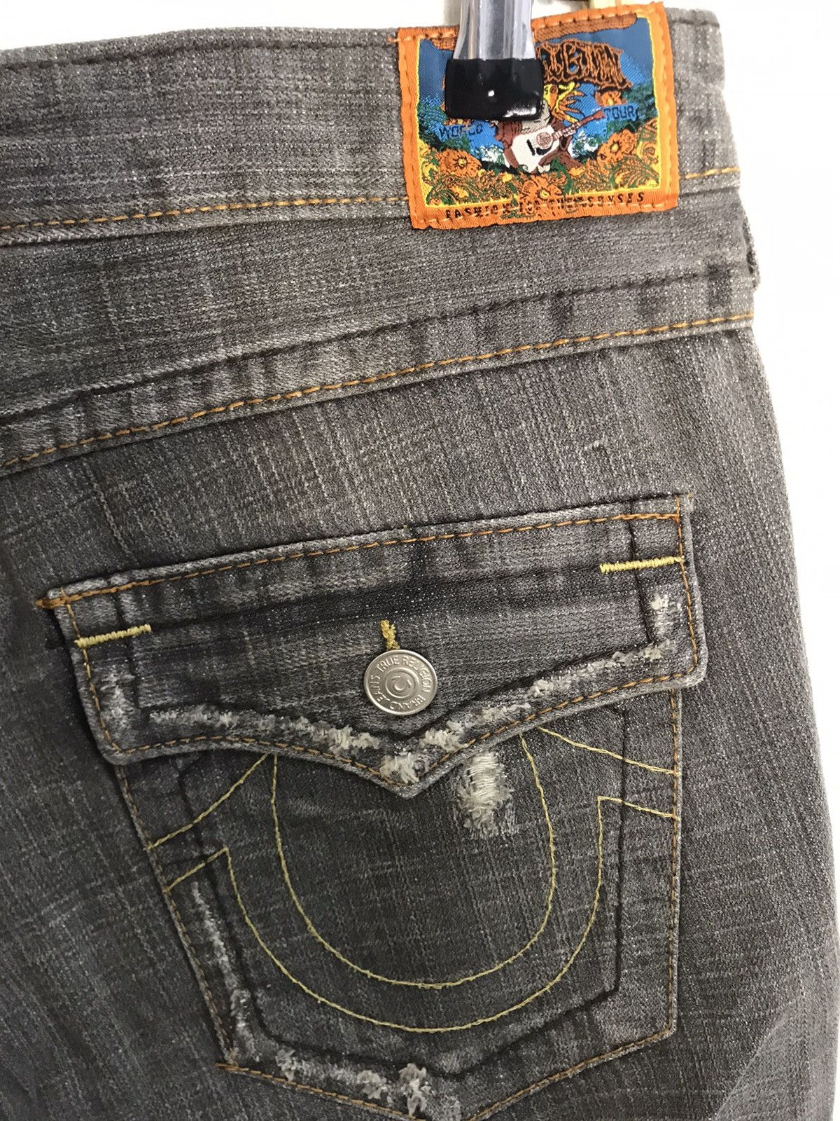 Other Distressed True Religion World Tour Brand Denim Flap Pocket Size 32" / US 10 / IT 46 - 7 Thumbnail