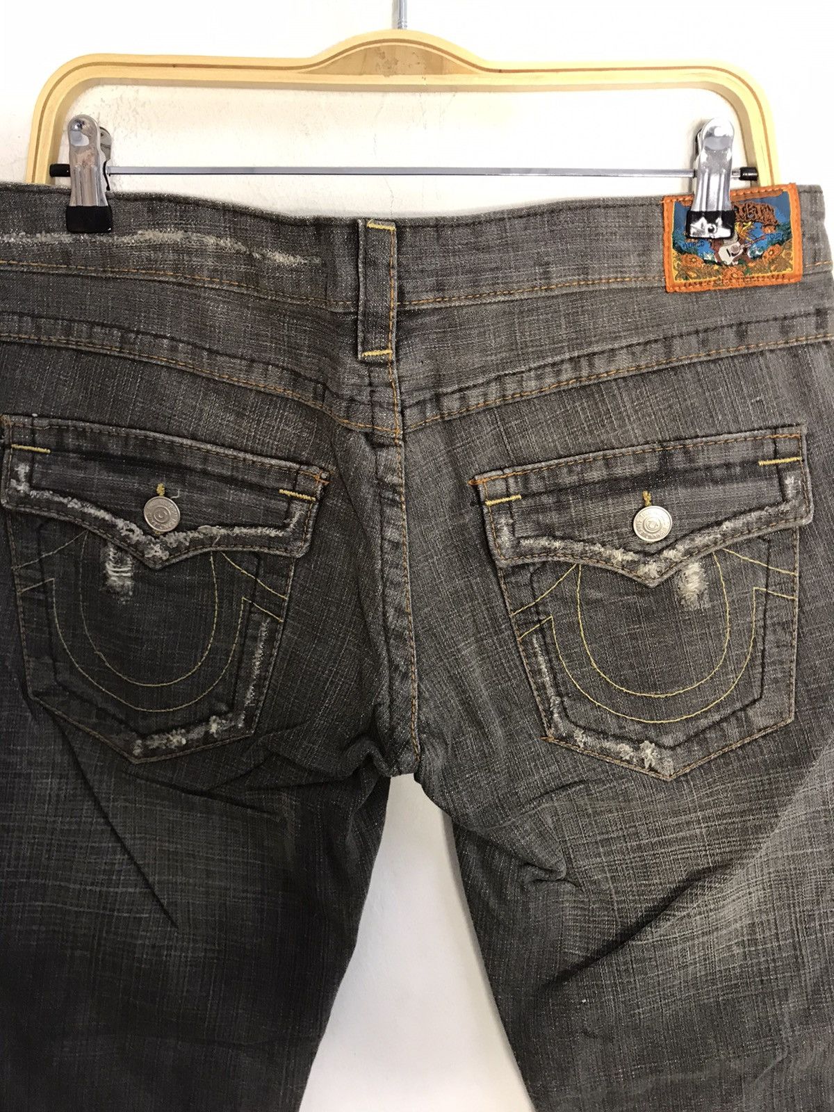 Other Distressed True Religion World Tour Brand Denim Flap Pocket Size 32" / US 10 / IT 46 - 4 Thumbnail