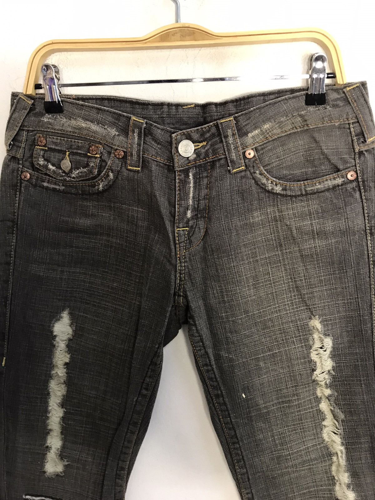 Other Distressed True Religion World Tour Brand Denim Flap Pocket Size 32" / US 10 / IT 46 - 3 Thumbnail