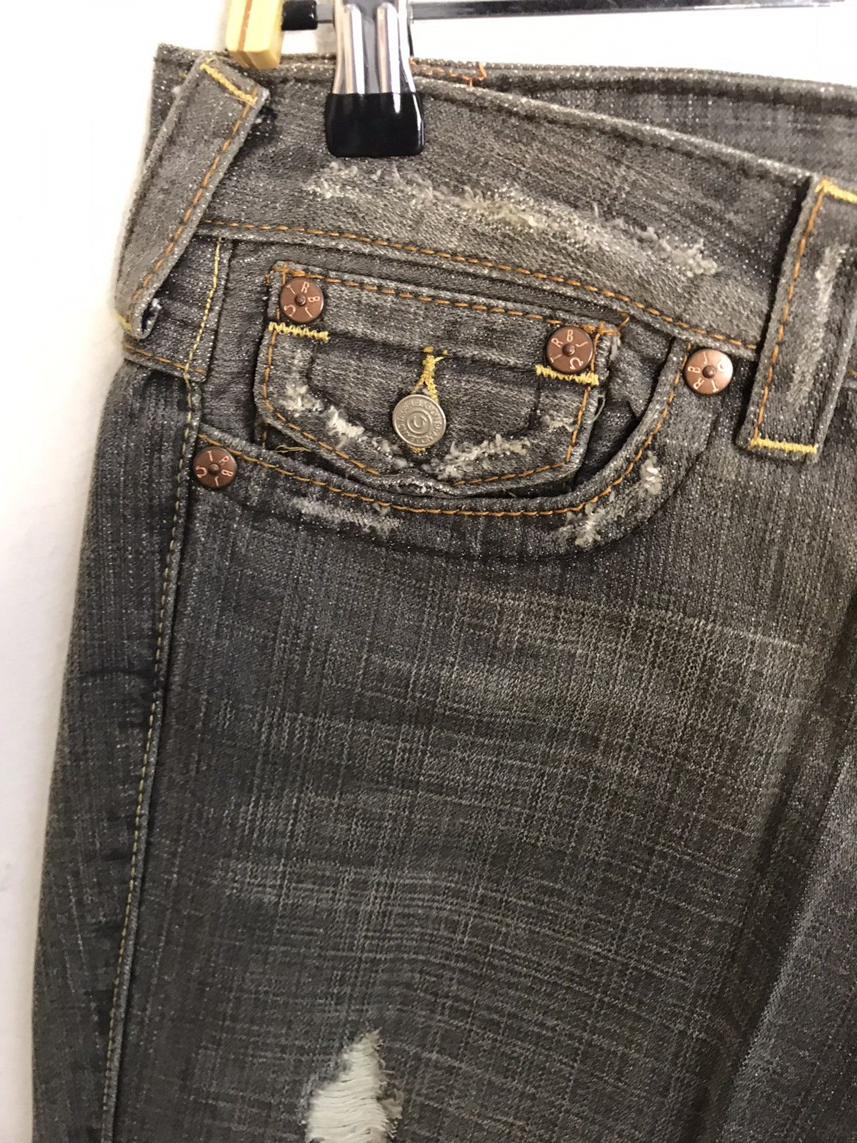 Other Distressed True Religion World Tour Brand Denim Flap Pocket Size 32" / US 10 / IT 46 - 5 Thumbnail