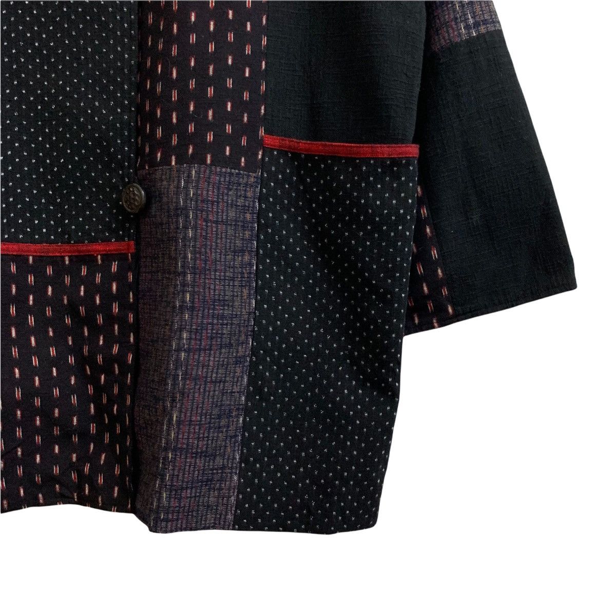 Japanese Brand GIEMON Kurume Kasuri Patchwork Jacket Traditional Japanese Size US M / EU 48-50 / 2 - 5 Thumbnail