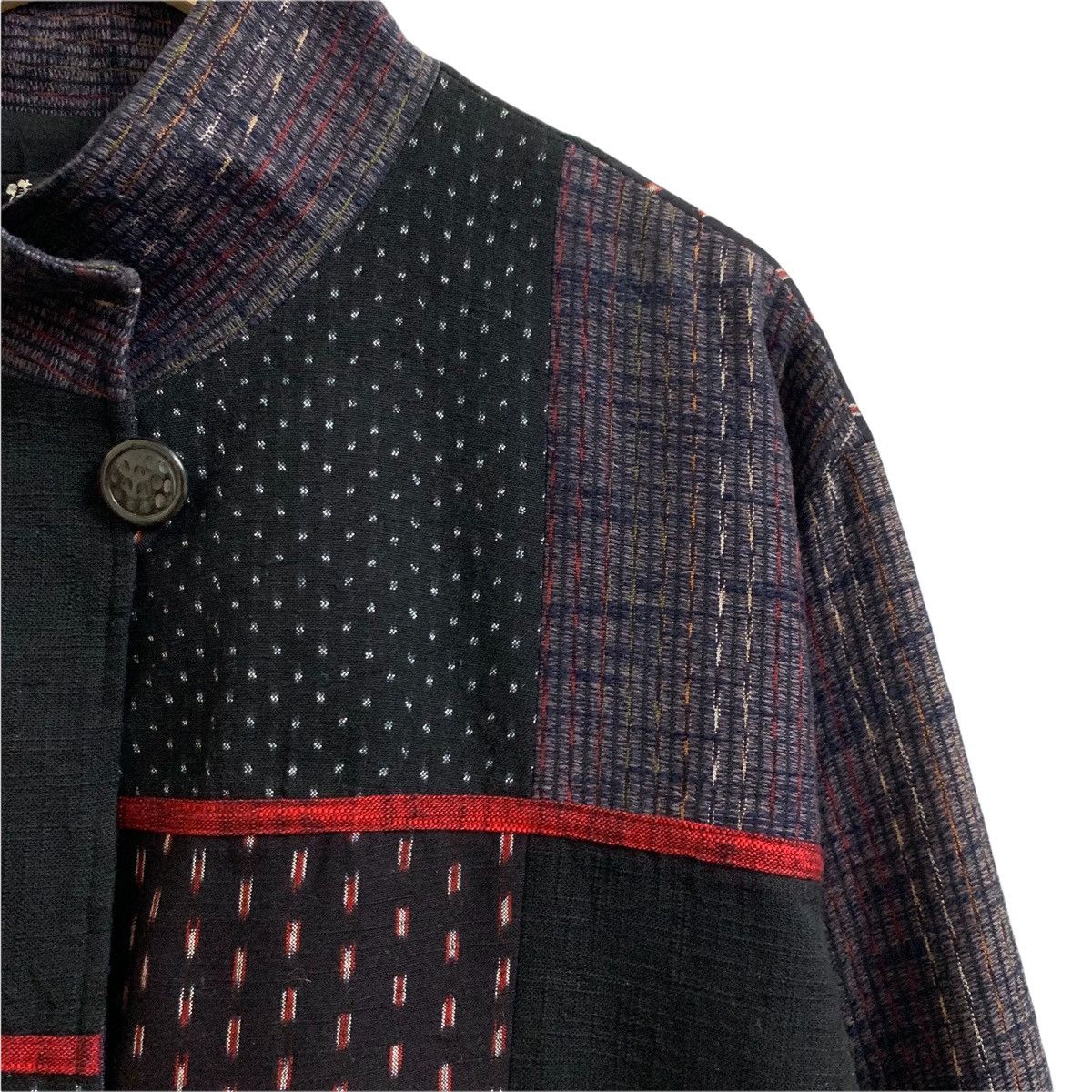 Japanese Brand GIEMON Kurume Kasuri Patchwork Jacket Traditional Japanese Size US M / EU 48-50 / 2 - 8 Thumbnail