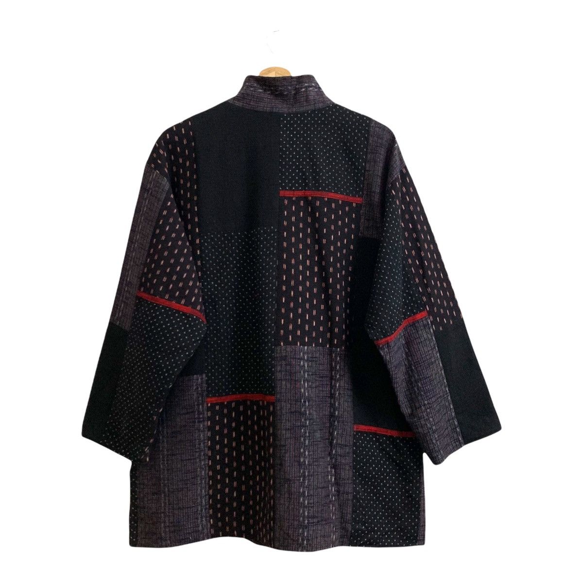 Japanese Brand GIEMON Kurume Kasuri Patchwork Jacket Traditional Japanese Size US M / EU 48-50 / 2 - 3 Thumbnail
