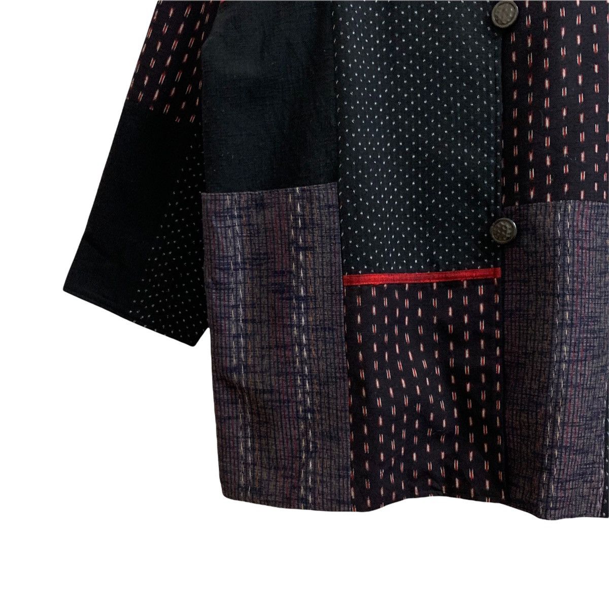 Japanese Brand GIEMON Kurume Kasuri Patchwork Jacket Traditional Japanese Size US M / EU 48-50 / 2 - 4 Thumbnail