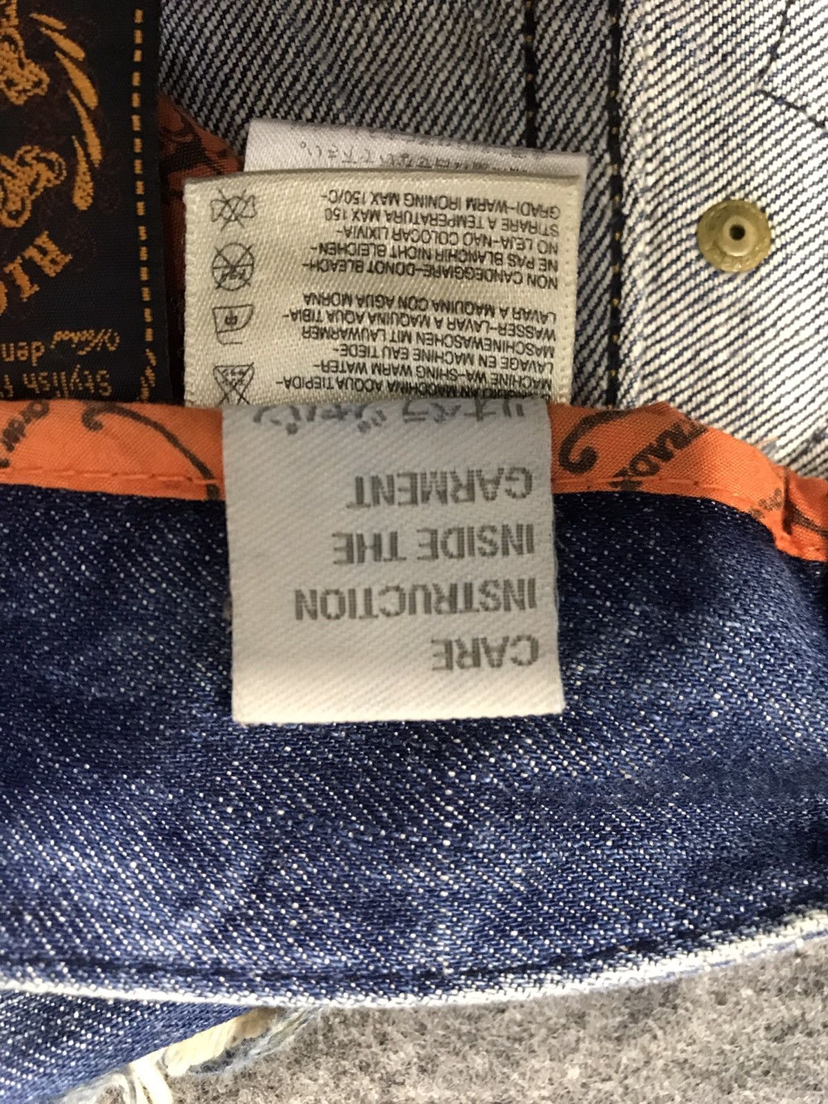 Japanese Brand Riobera Jeans Japan Denim Embroidery Art Logo Size 29 30 Size 29" - 12 Thumbnail