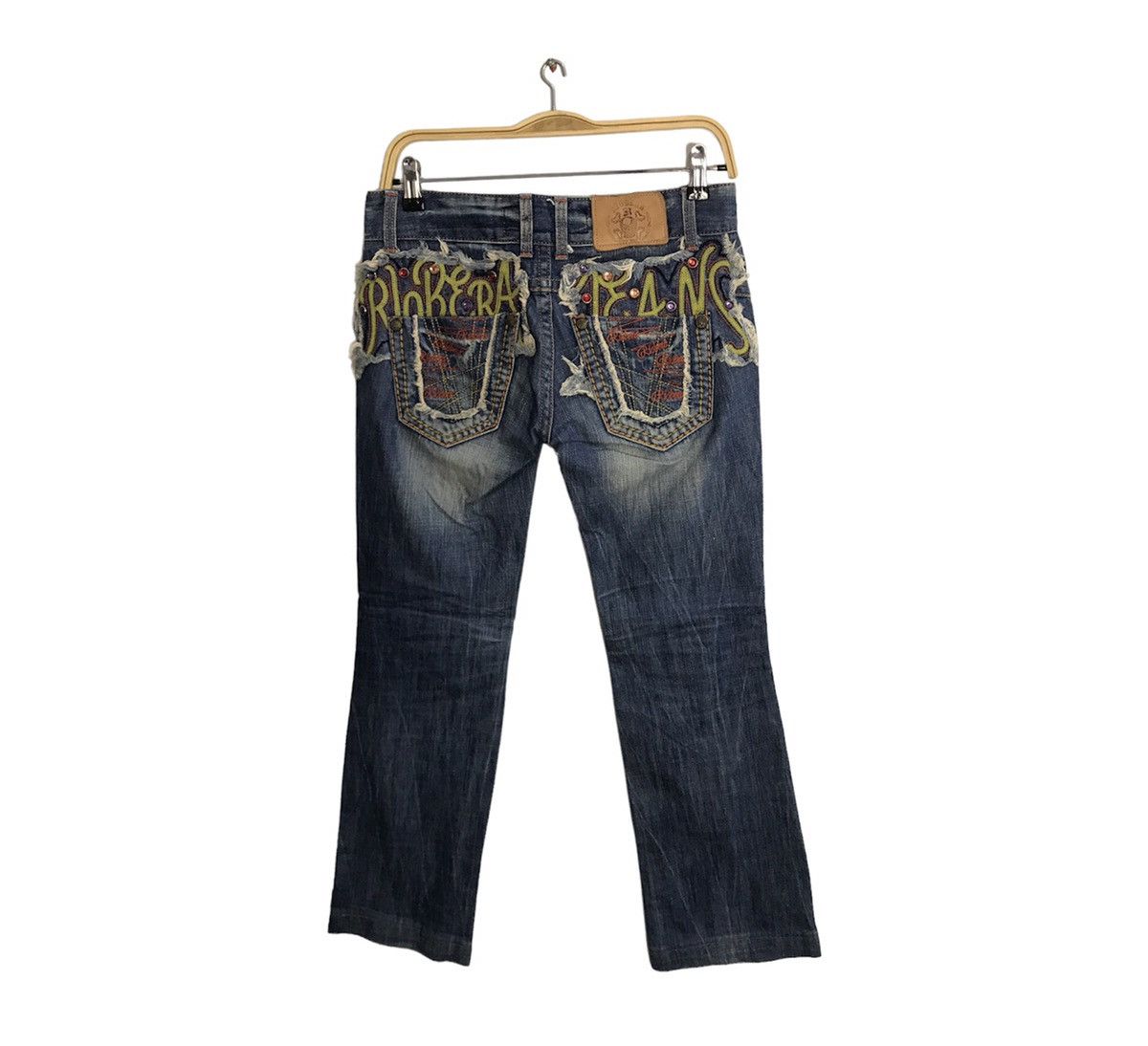 Japanese Brand Riobera Jeans Japan Denim Embroidery Art Logo Size 29 30 Size 29" - 1 Thumbnail
