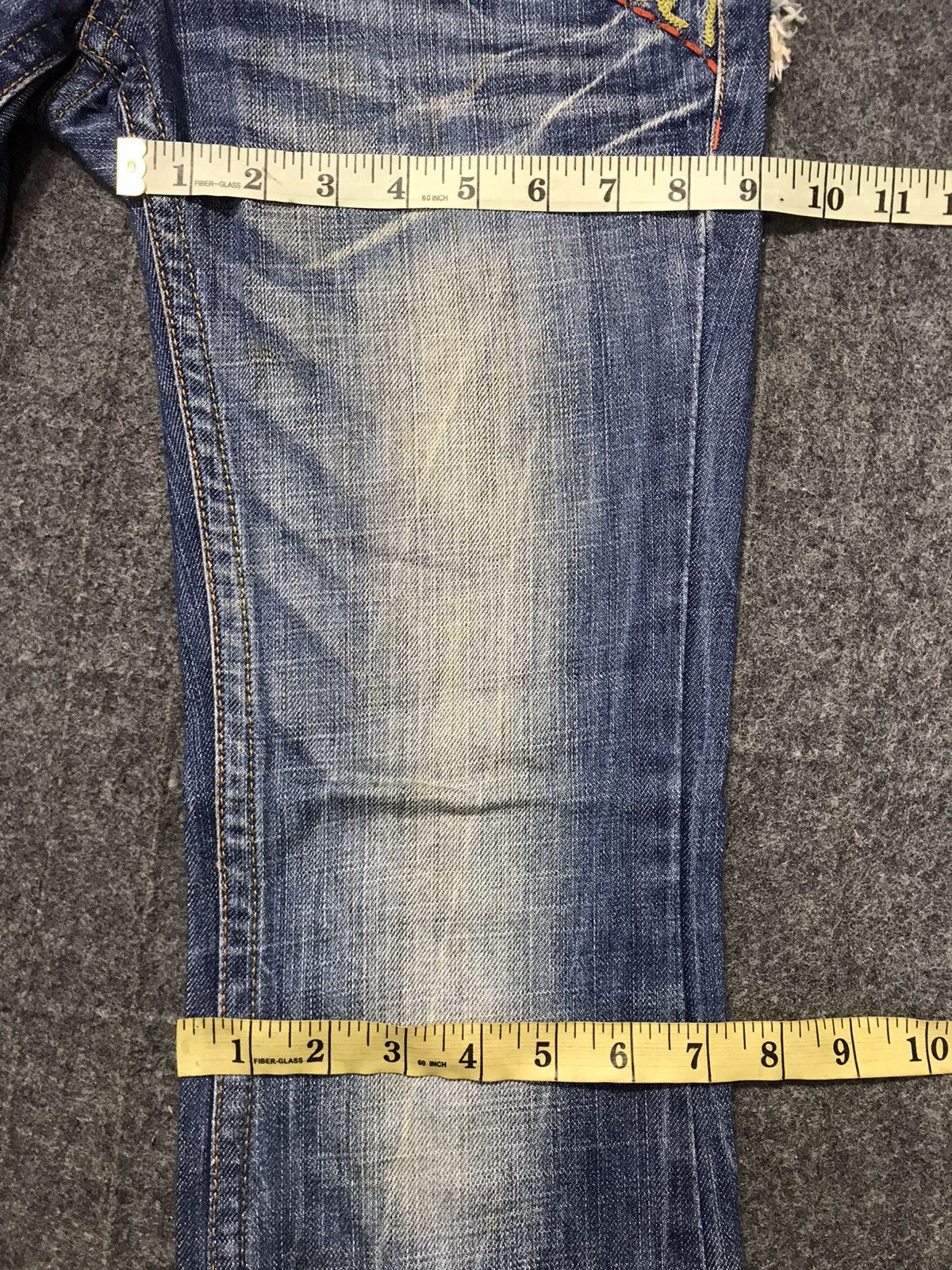 Japanese Brand Riobera Jeans Japan Denim Embroidery Art Logo Size 29 30 Size 29" - 16 Thumbnail