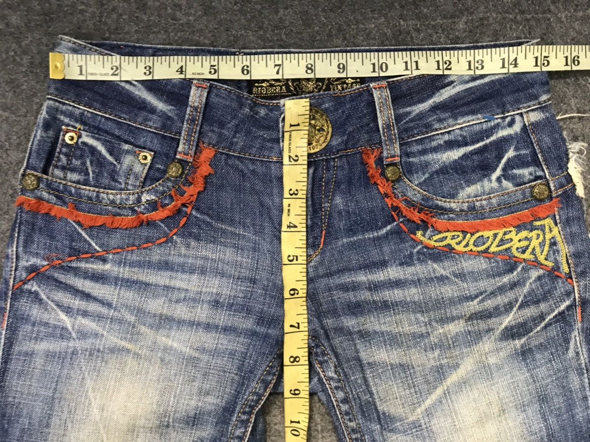 Japanese Brand Riobera Jeans Japan Denim Embroidery Art Logo Size 29 30 Size 29" - 14 Thumbnail