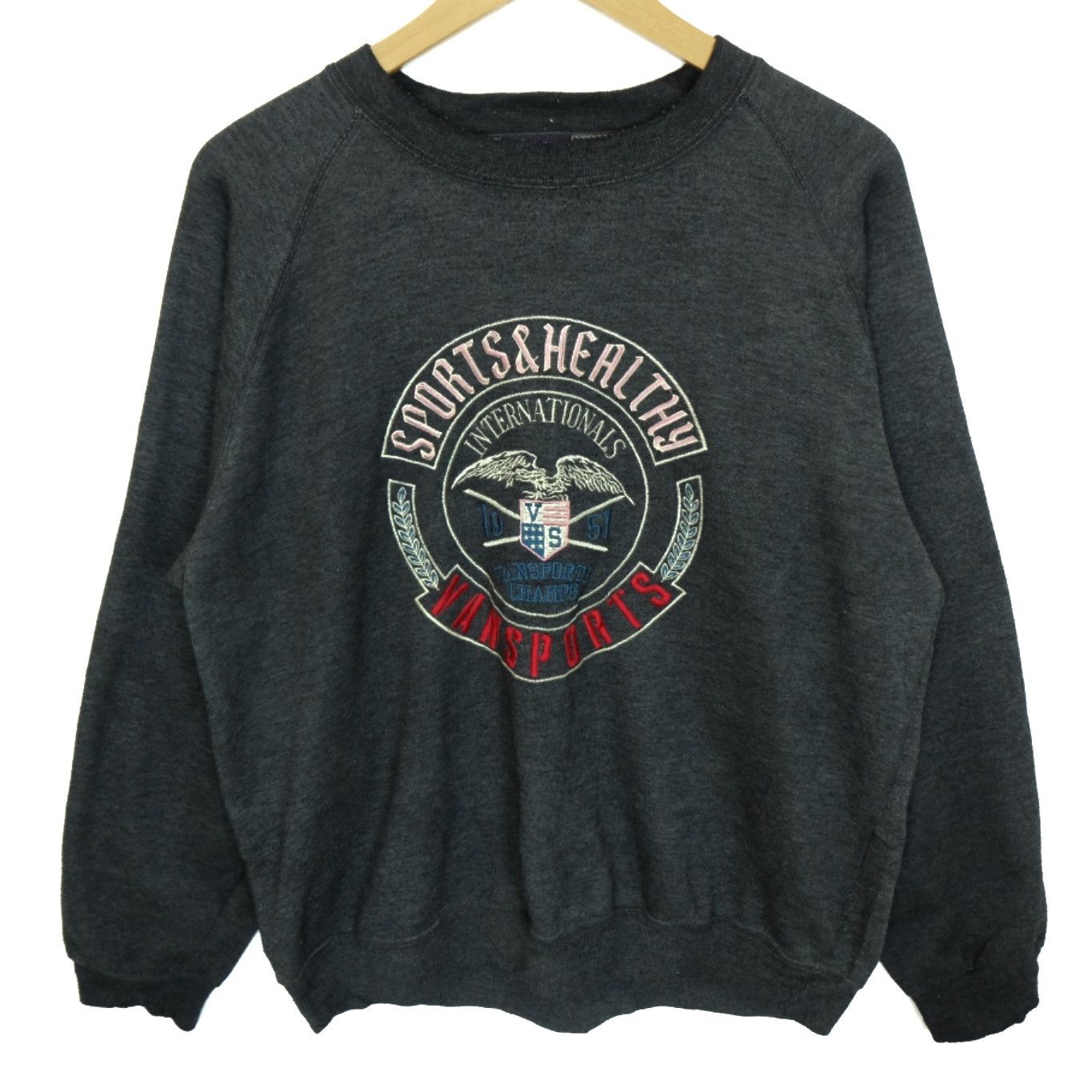 Japanese Brand × Van × Vintage Vintage 90's VANSPORTS Big Logo Sweater Sweatshirts Size US L / EU 52-54 / 3 - 2 Thumbnail