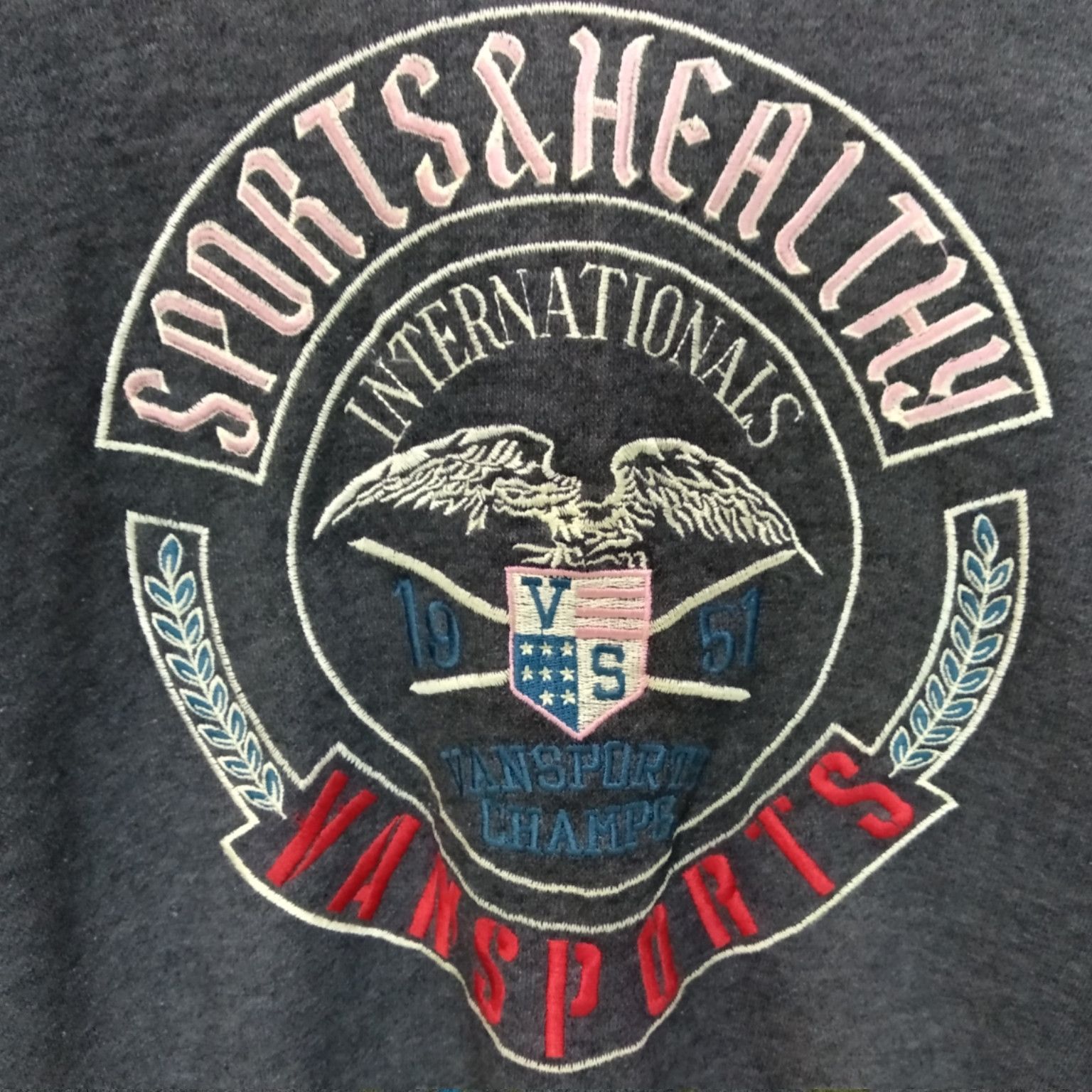 Japanese Brand × Van × Vintage Vintage 90's VANSPORTS Big Logo Sweater Sweatshirts Size US L / EU 52-54 / 3 - 7 Thumbnail