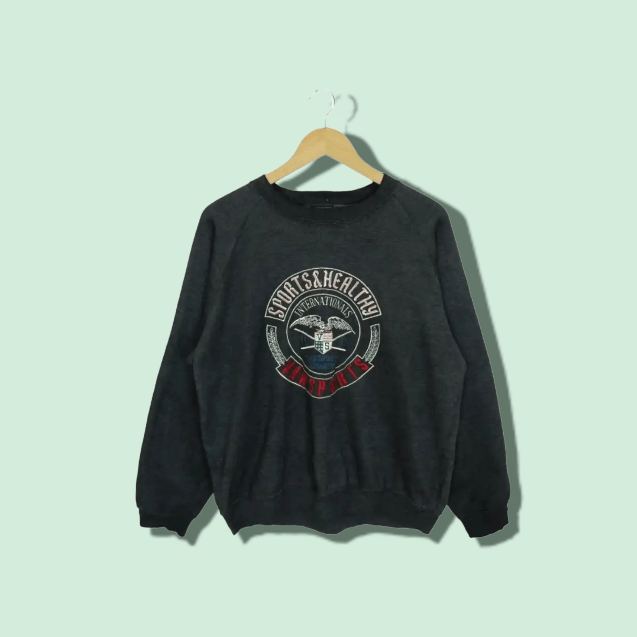 Japanese Brand × Van × Vintage Vintage 90's VANSPORTS Big Logo Sweater Sweatshirts Size US L / EU 52-54 / 3 - 1 Thumbnail