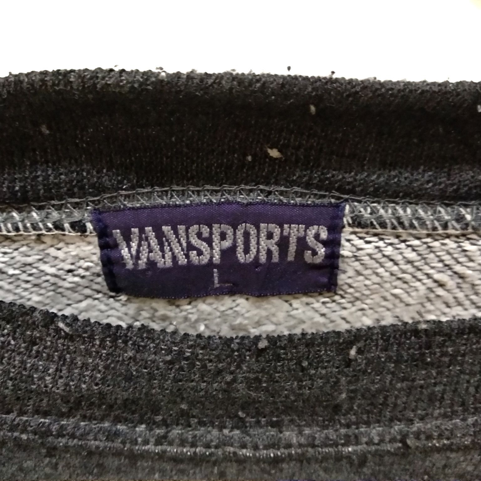 Japanese Brand × Van × Vintage Vintage 90's VANSPORTS Big Logo Sweater Sweatshirts Size US L / EU 52-54 / 3 - 8 Thumbnail