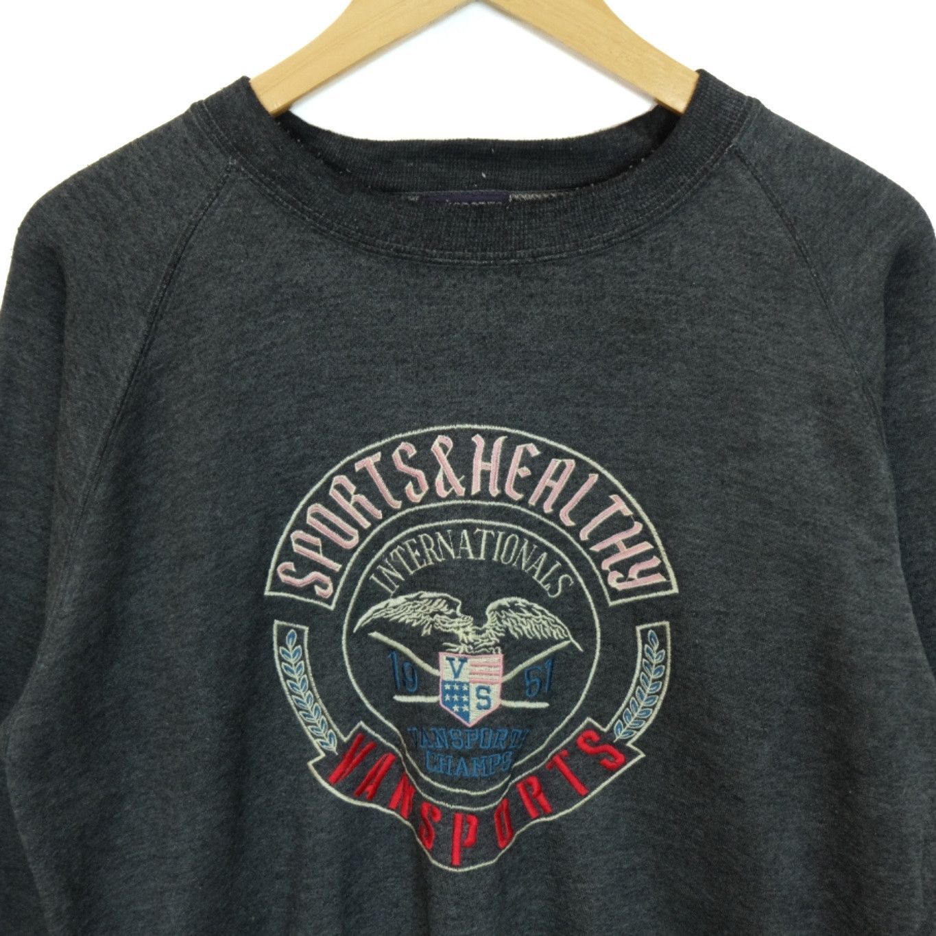 Japanese Brand × Van × Vintage Vintage 90's VANSPORTS Big Logo Sweater Sweatshirts Size US L / EU 52-54 / 3 - 4 Thumbnail