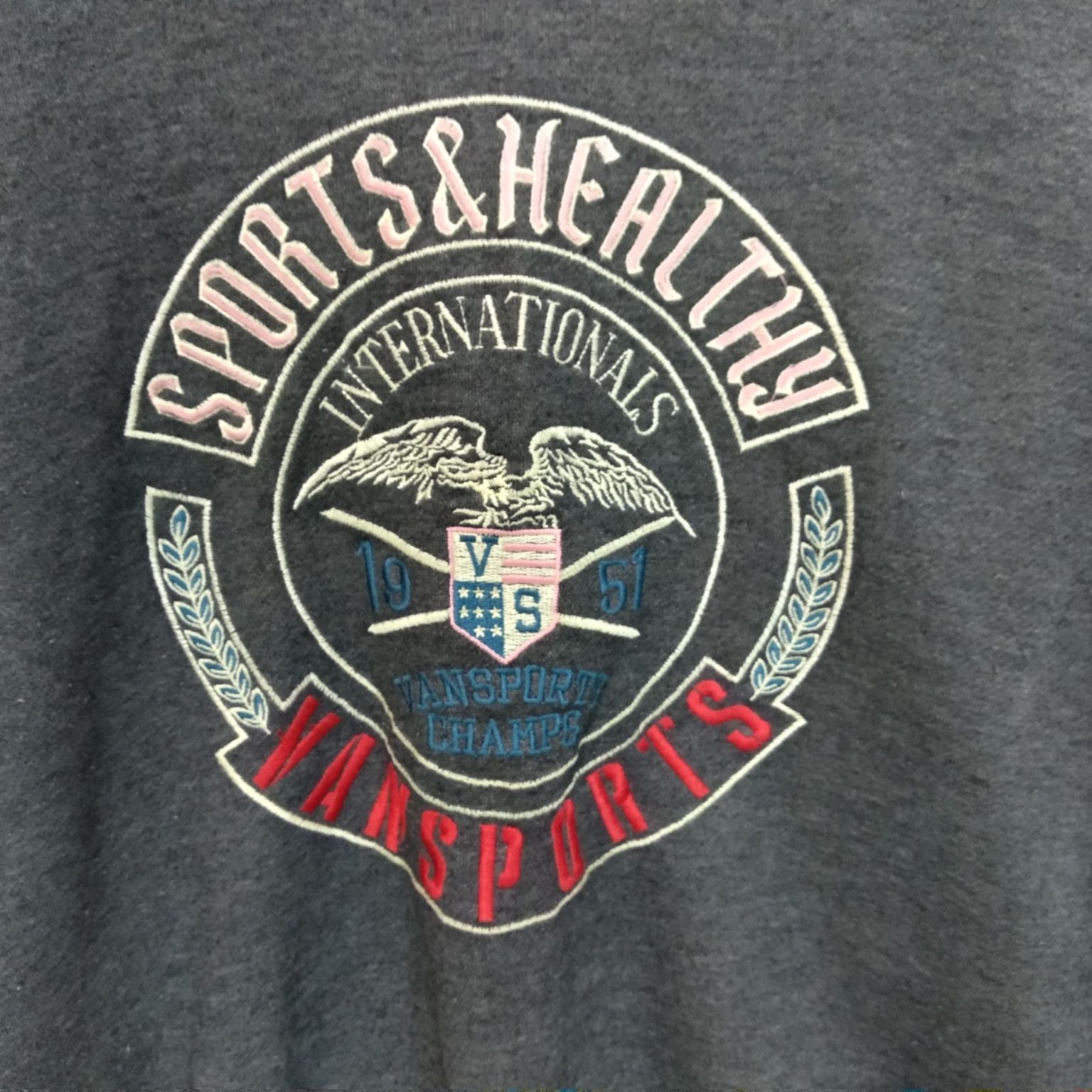 Japanese Brand × Van × Vintage Vintage 90's VANSPORTS Big Logo Sweater Sweatshirts Size US L / EU 52-54 / 3 - 6 Thumbnail