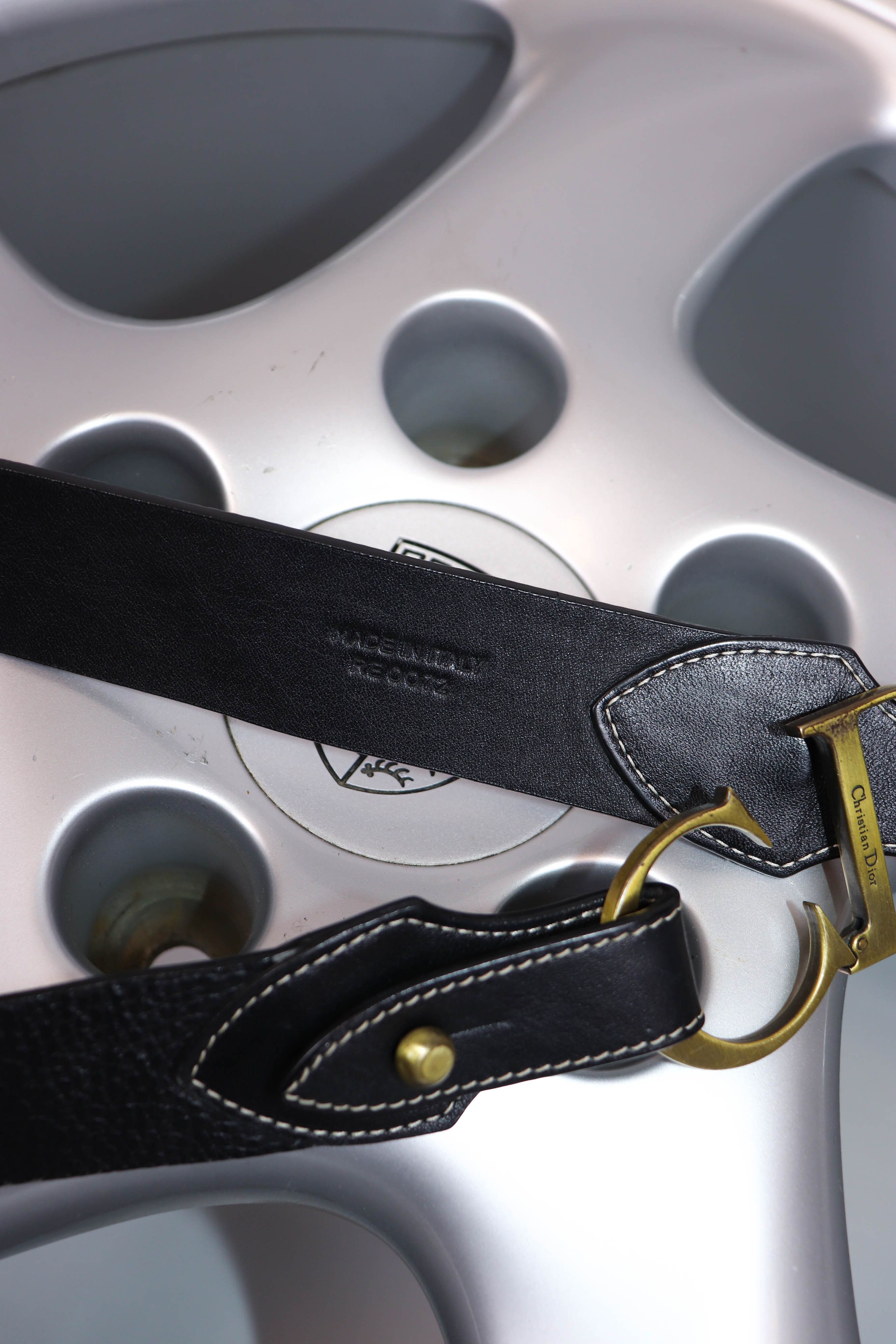 Christian Dior Monsieur Christian Dior Paris Vintage Archival Leather CD Buckle Belt Size ONE SIZE - 9 Thumbnail