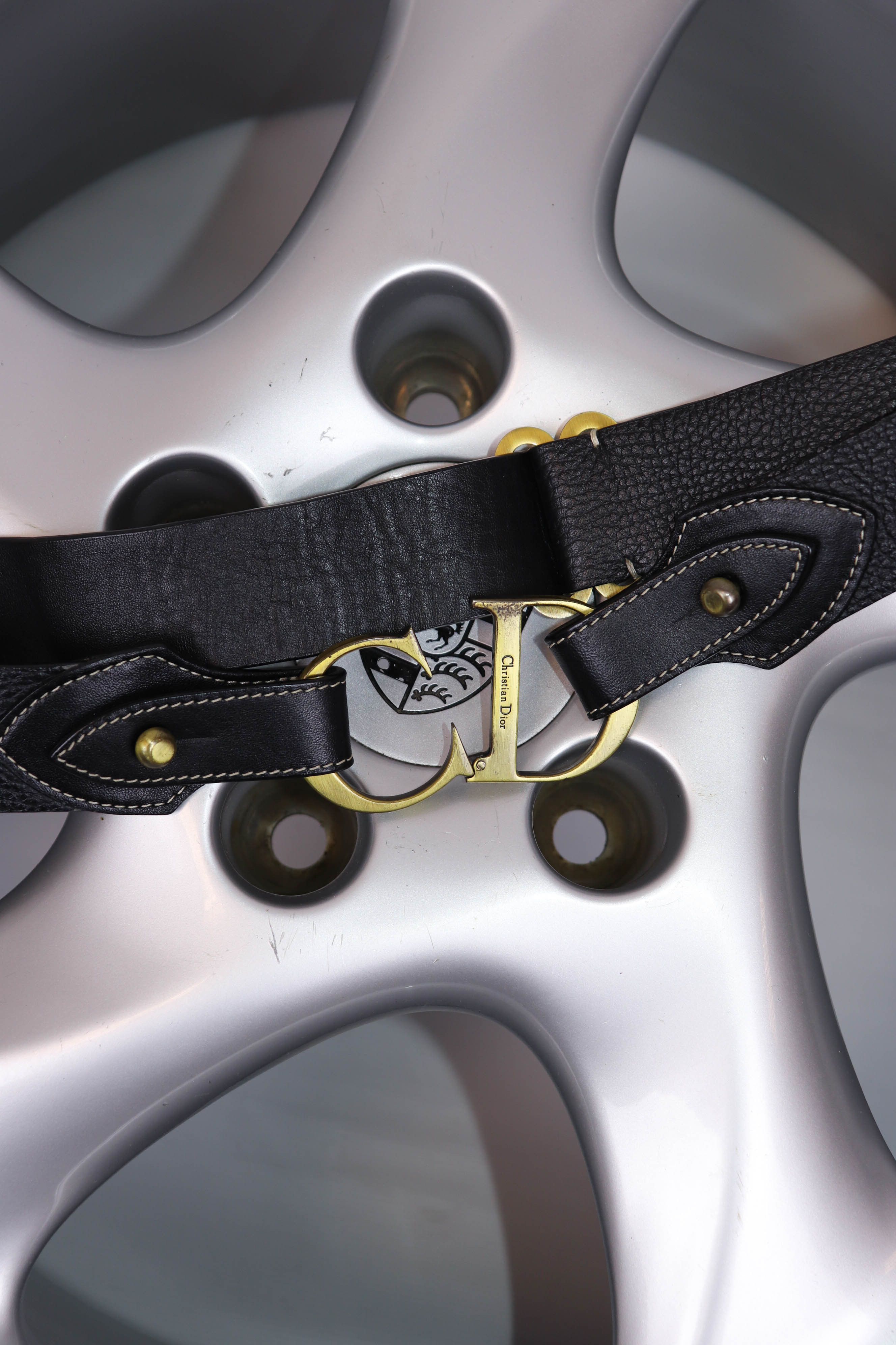 Christian Dior Monsieur Christian Dior Paris Vintage Archival Leather CD Buckle Belt Size ONE SIZE - 5 Thumbnail
