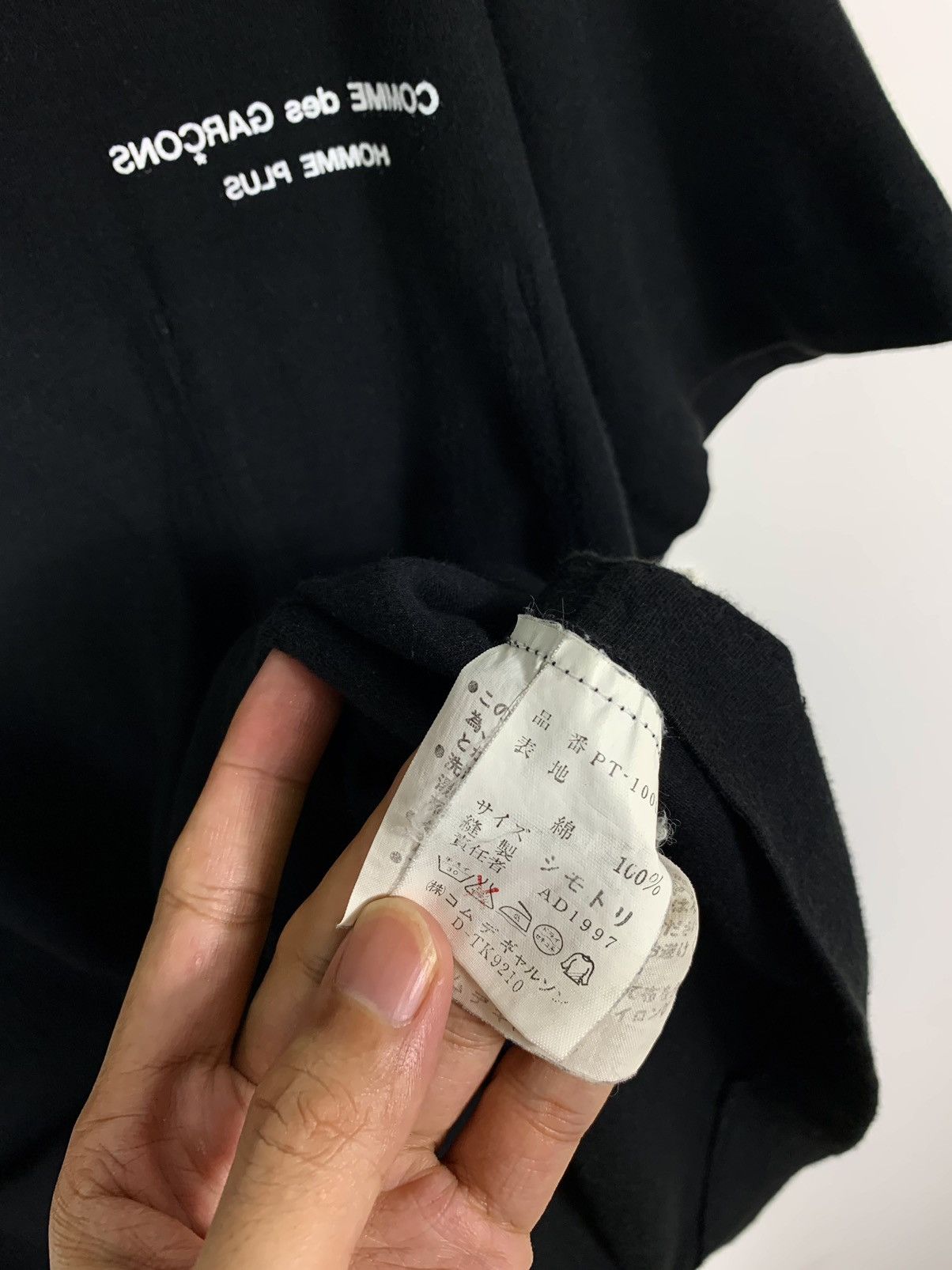 Comme des Garcons Homme Plus × Grailed × Vintage Archive CdGH 1997 Mirror Logo Shirt Single Pocket Inside Size US M / EU 48-50 / 2 - 5 Thumbnail