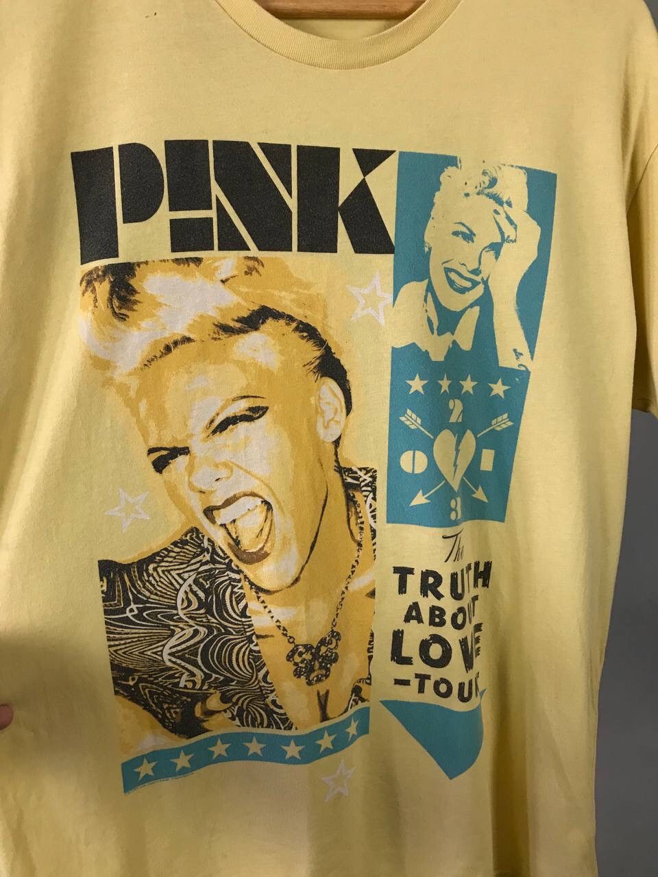 Band Tees Pink Hollywood star vintage band tee Size US L / EU 52-54 / 3 - 3 Thumbnail