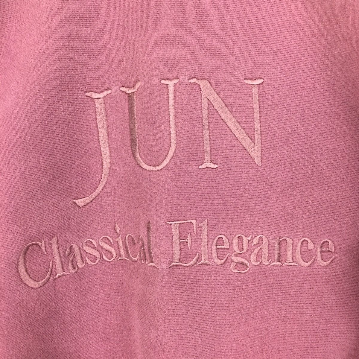 Japanese Brand × Vintage Vintage JUN Classical Elegance Sweatshirt Spell Out JUN Size US M / EU 48-50 / 2 - 2 Thumbnail