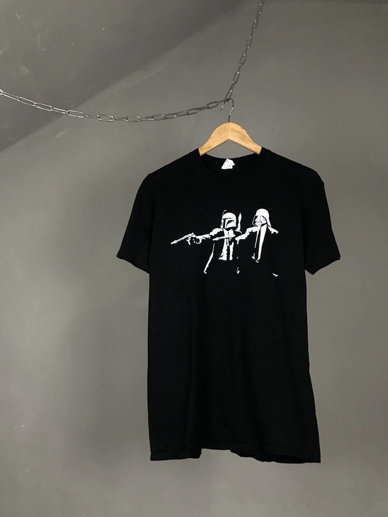 Vintage Pulp Fiction x Star Wars vintage movie humor tee Size US M / EU 48-50 / 2 - 1 Thumbnail