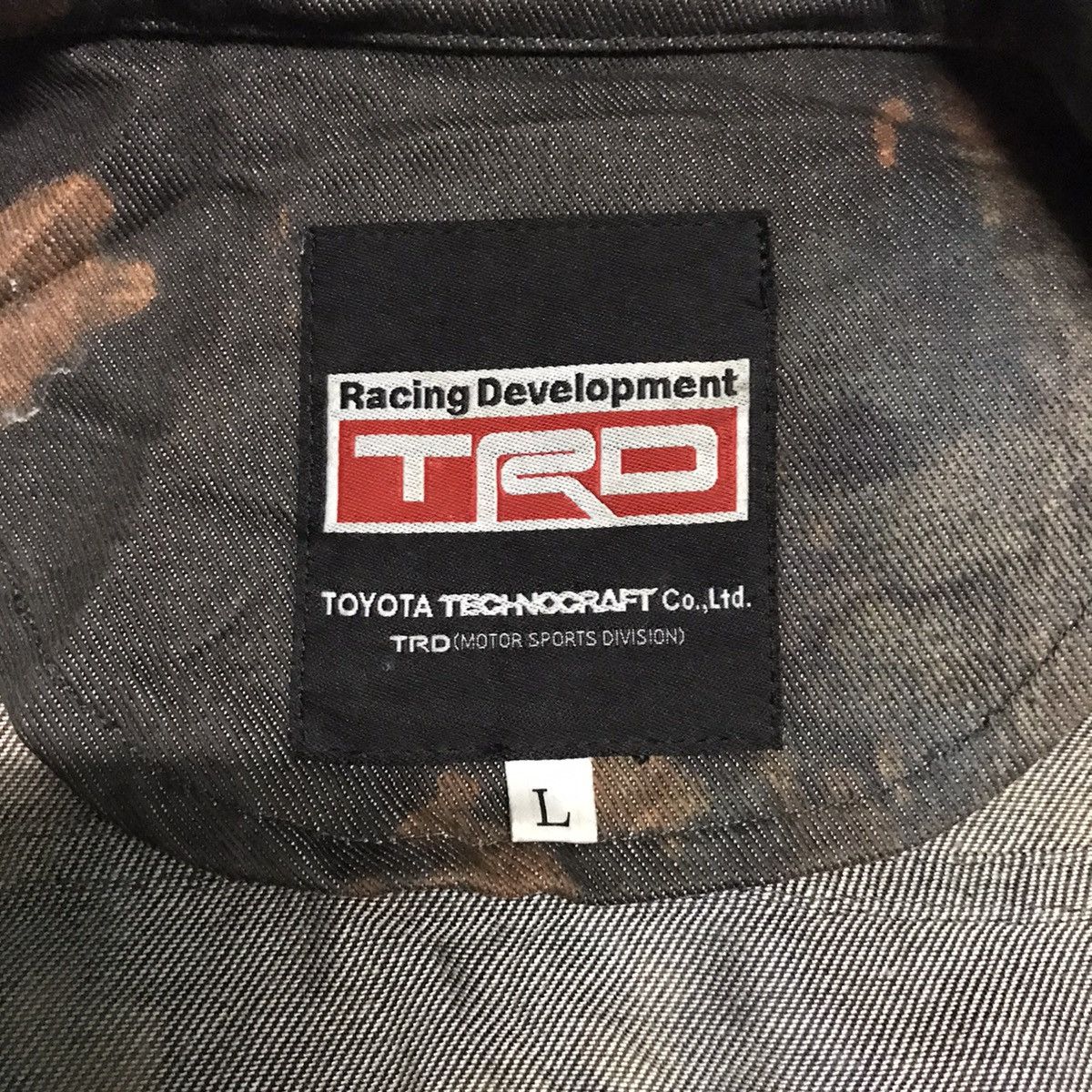 Japanese Brand TRD Trashed Acid Wash Jacket Size US L / EU 52-54 / 3 - 18 Thumbnail