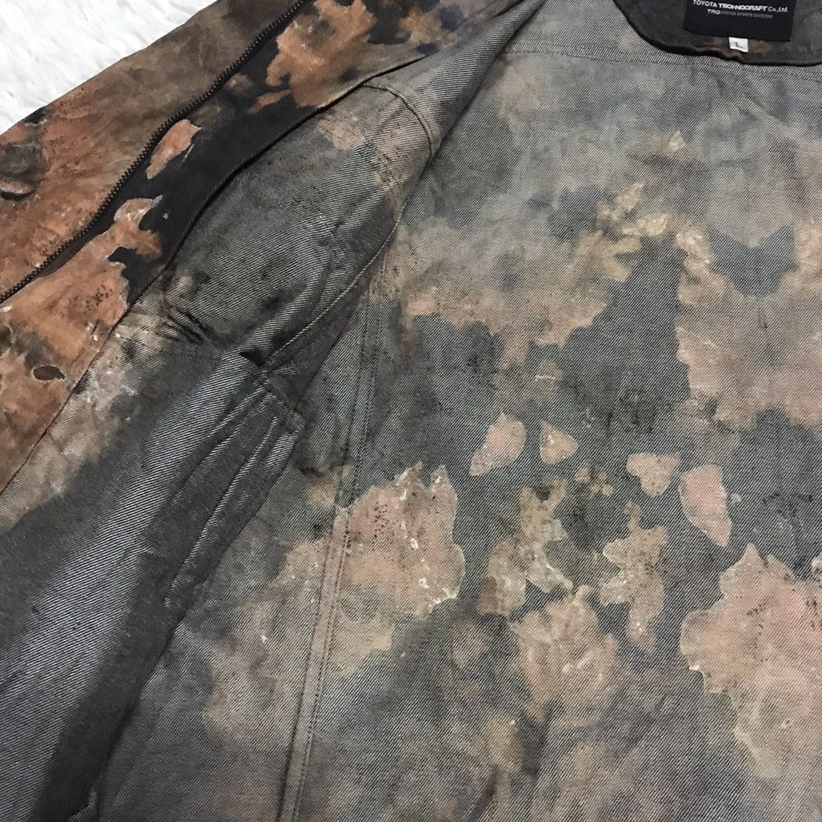 Japanese Brand TRD Trashed Acid Wash Jacket Size US L / EU 52-54 / 3 - 17 Thumbnail