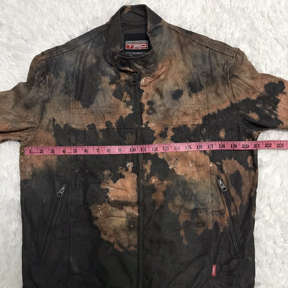 Japanese Brand TRD Trashed Acid Wash Jacket Size US L / EU 52-54 / 3 - 21 Thumbnail