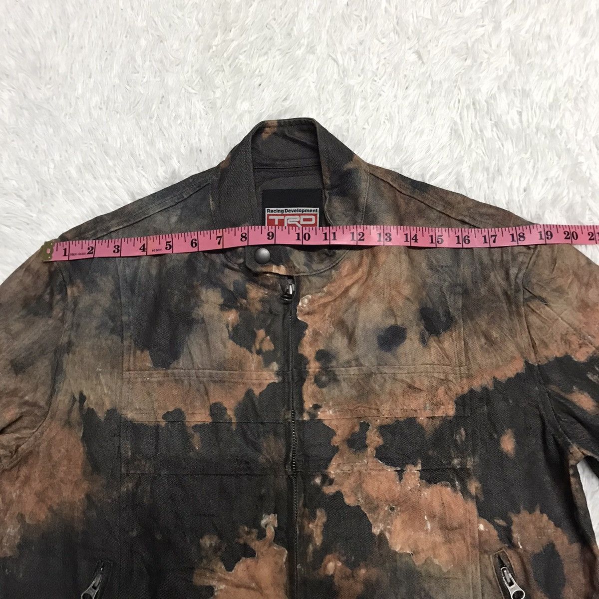 Japanese Brand TRD Trashed Acid Wash Jacket Size US L / EU 52-54 / 3 - 23 Thumbnail