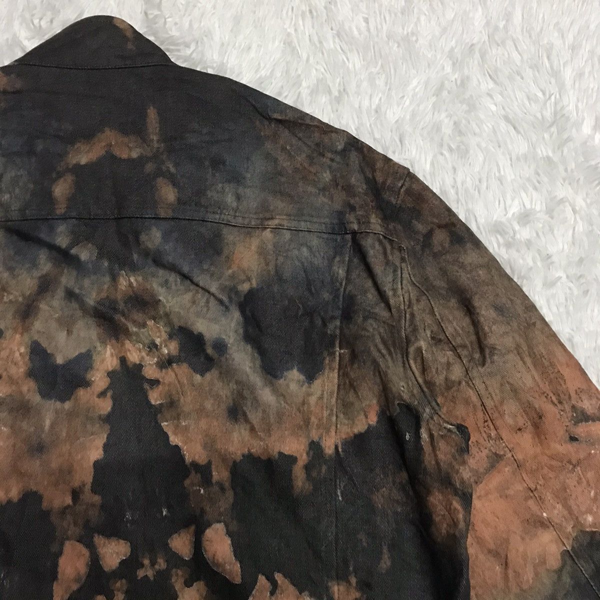 Japanese Brand TRD Trashed Acid Wash Jacket Size US L / EU 52-54 / 3 - 10 Thumbnail