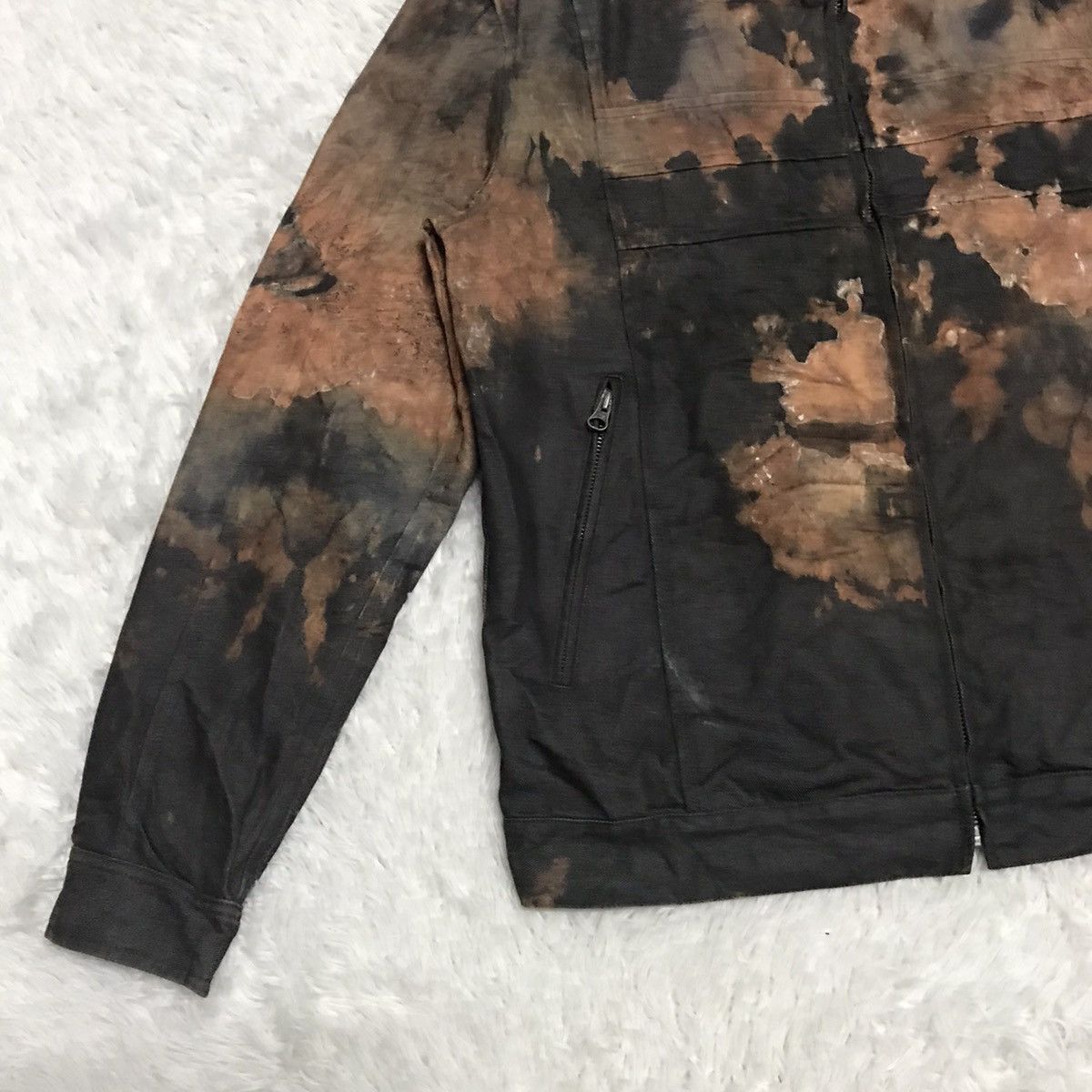 Japanese Brand TRD Trashed Acid Wash Jacket Size US L / EU 52-54 / 3 - 3 Thumbnail