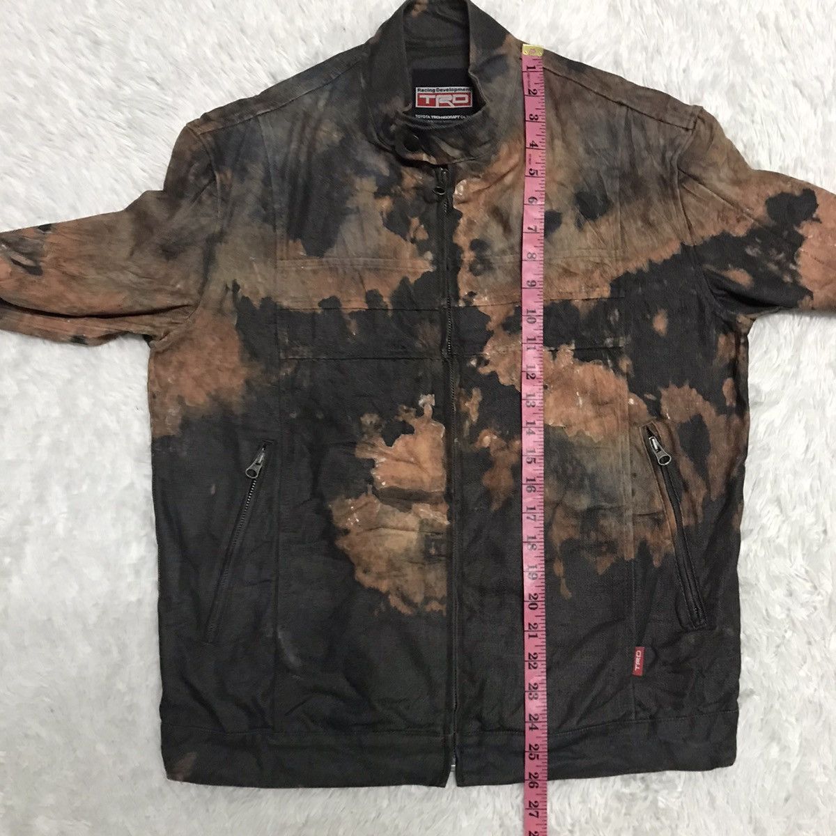 Japanese Brand TRD Trashed Acid Wash Jacket Size US L / EU 52-54 / 3 - 22 Thumbnail