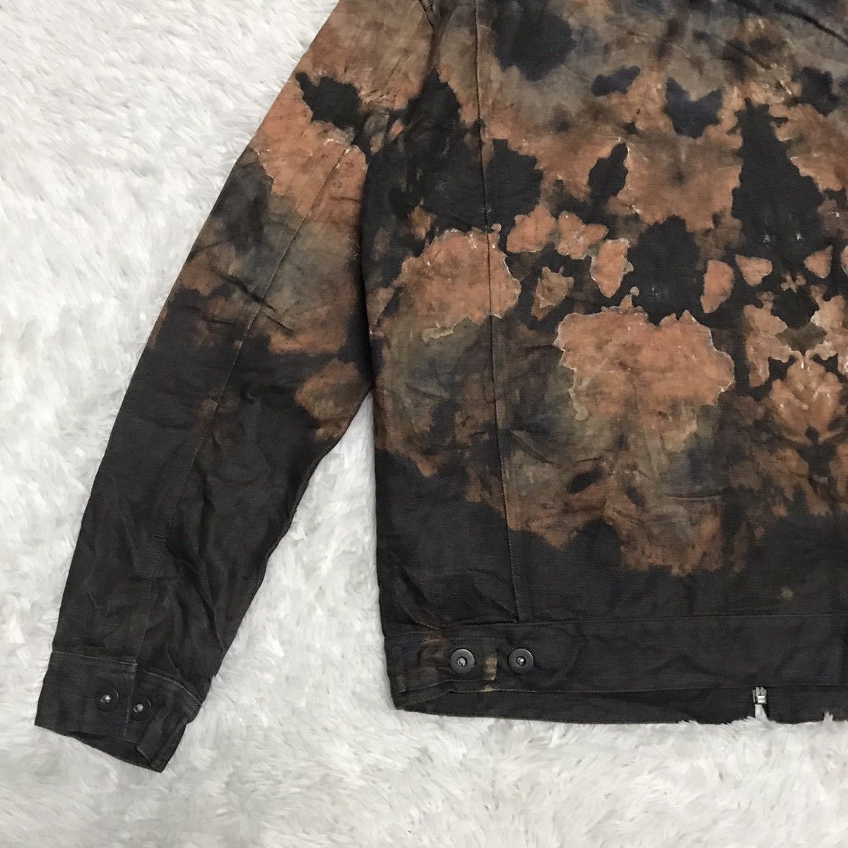 Japanese Brand TRD Trashed Acid Wash Jacket Size US L / EU 52-54 / 3 - 8 Thumbnail
