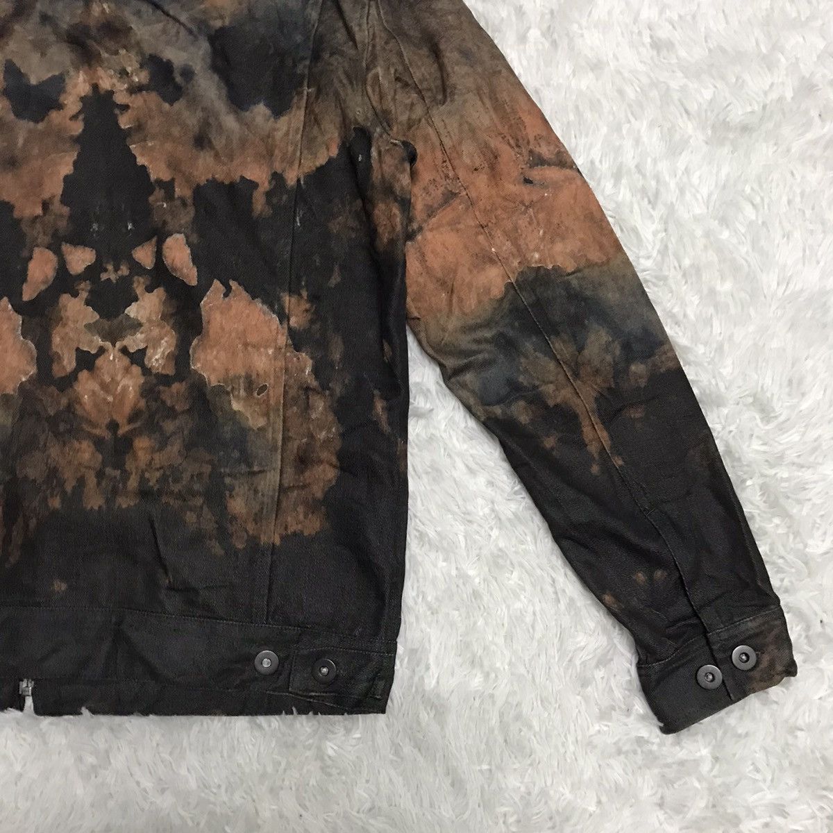 Japanese Brand TRD Trashed Acid Wash Jacket Size US L / EU 52-54 / 3 - 9 Thumbnail