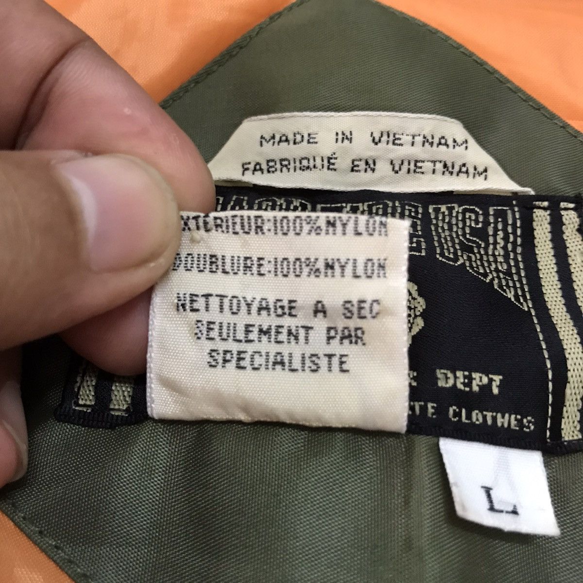 Japanese Brand Air Force Printed Back Fire Usa Bomber Flight Jacket Size US L / EU 52-54 / 3 - 19 Thumbnail