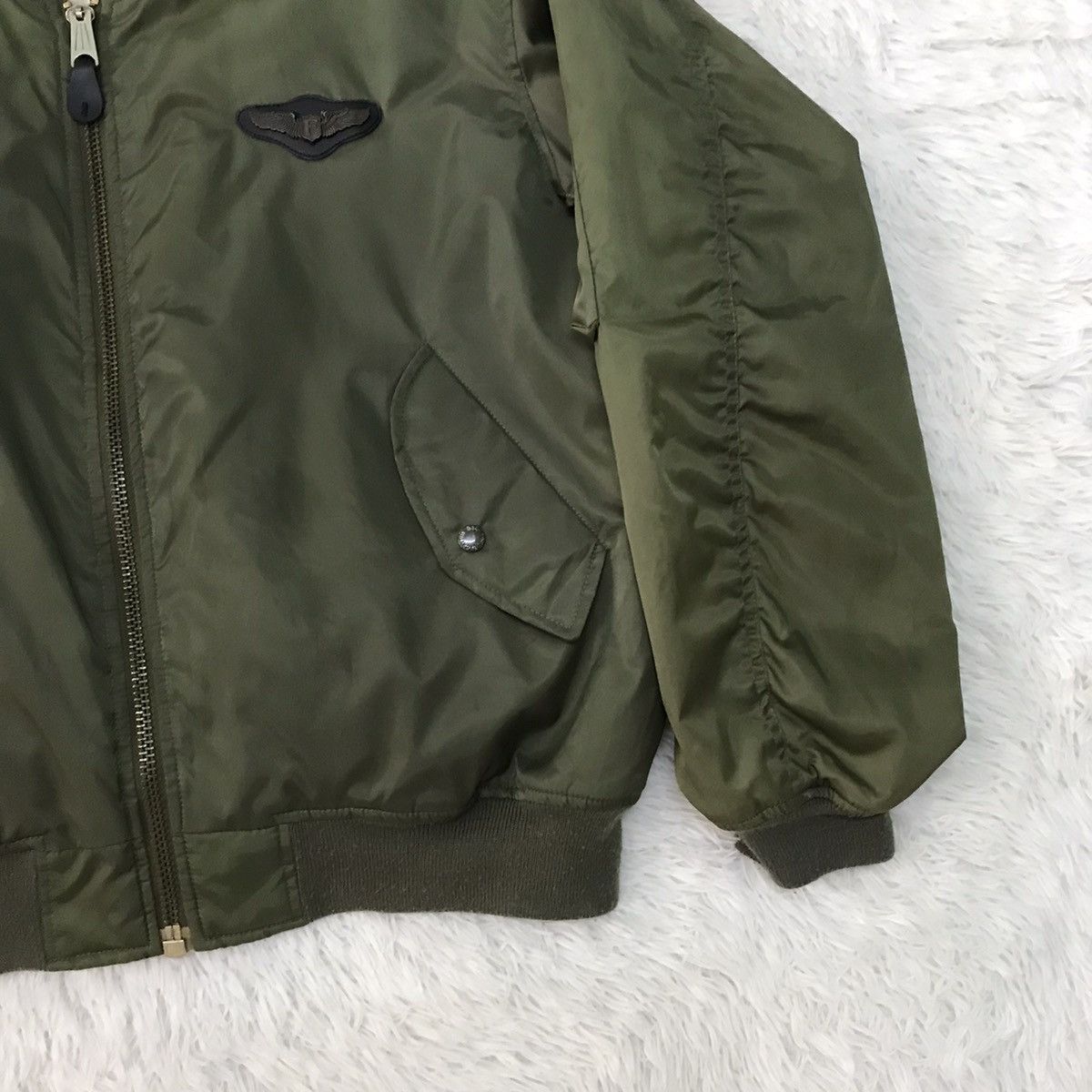 Japanese Brand Air Force Printed Back Fire Usa Bomber Flight Jacket Size US L / EU 52-54 / 3 - 4 Thumbnail
