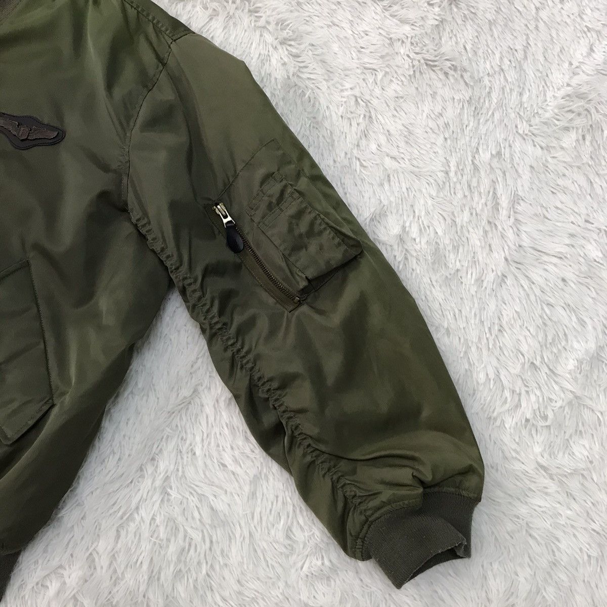 Japanese Brand Air Force Printed Back Fire Usa Bomber Flight Jacket Size US L / EU 52-54 / 3 - 9 Thumbnail