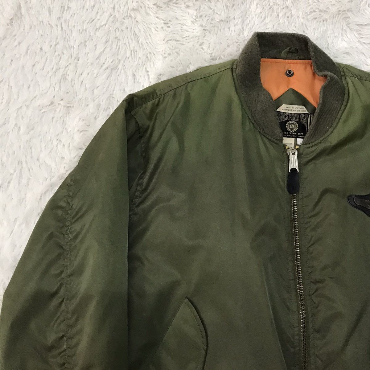 Japanese Brand Air Force Printed Back Fire Usa Bomber Flight Jacket Size US L / EU 52-54 / 3 - 6 Thumbnail