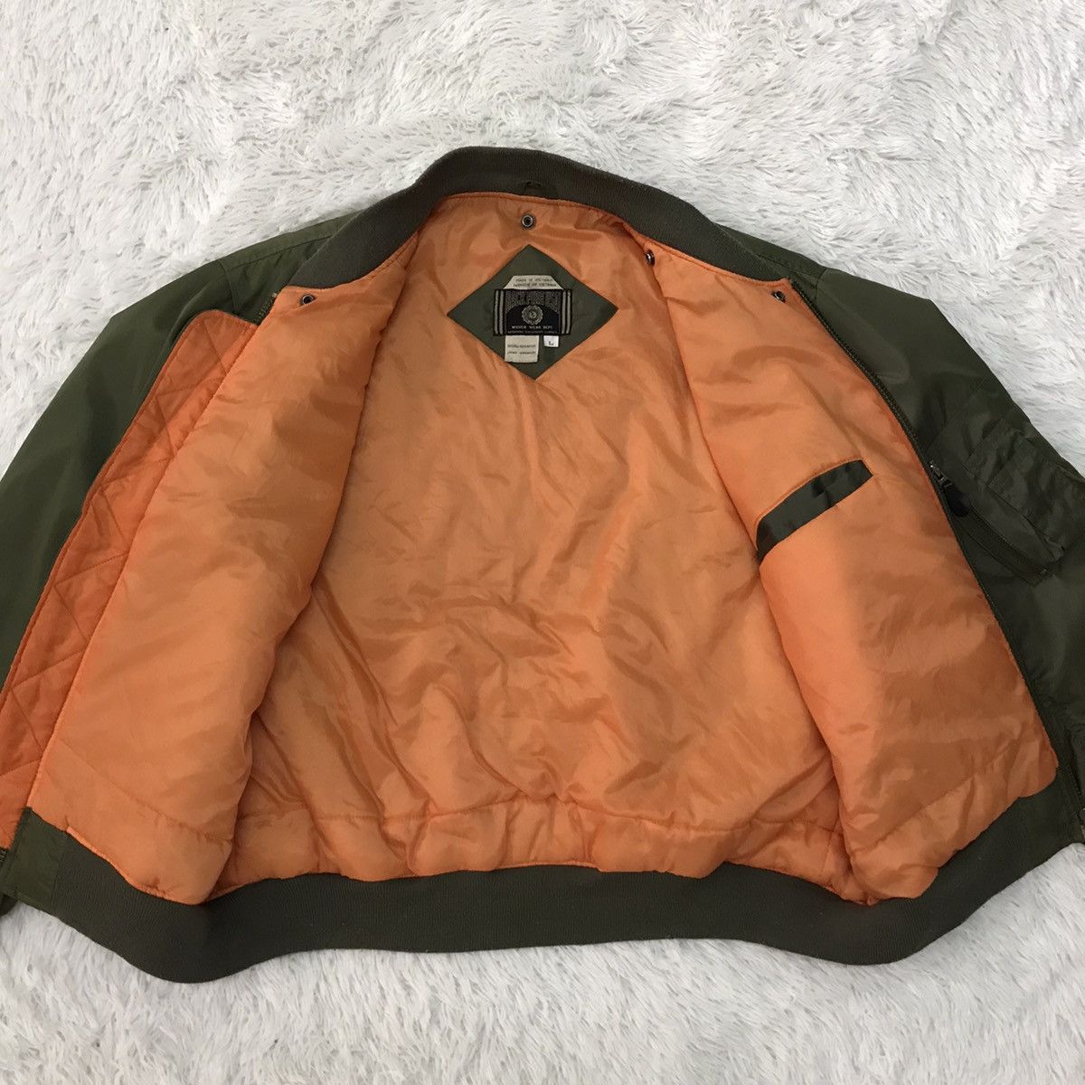 Japanese Brand Air Force Printed Back Fire Usa Bomber Flight Jacket Size US L / EU 52-54 / 3 - 17 Thumbnail