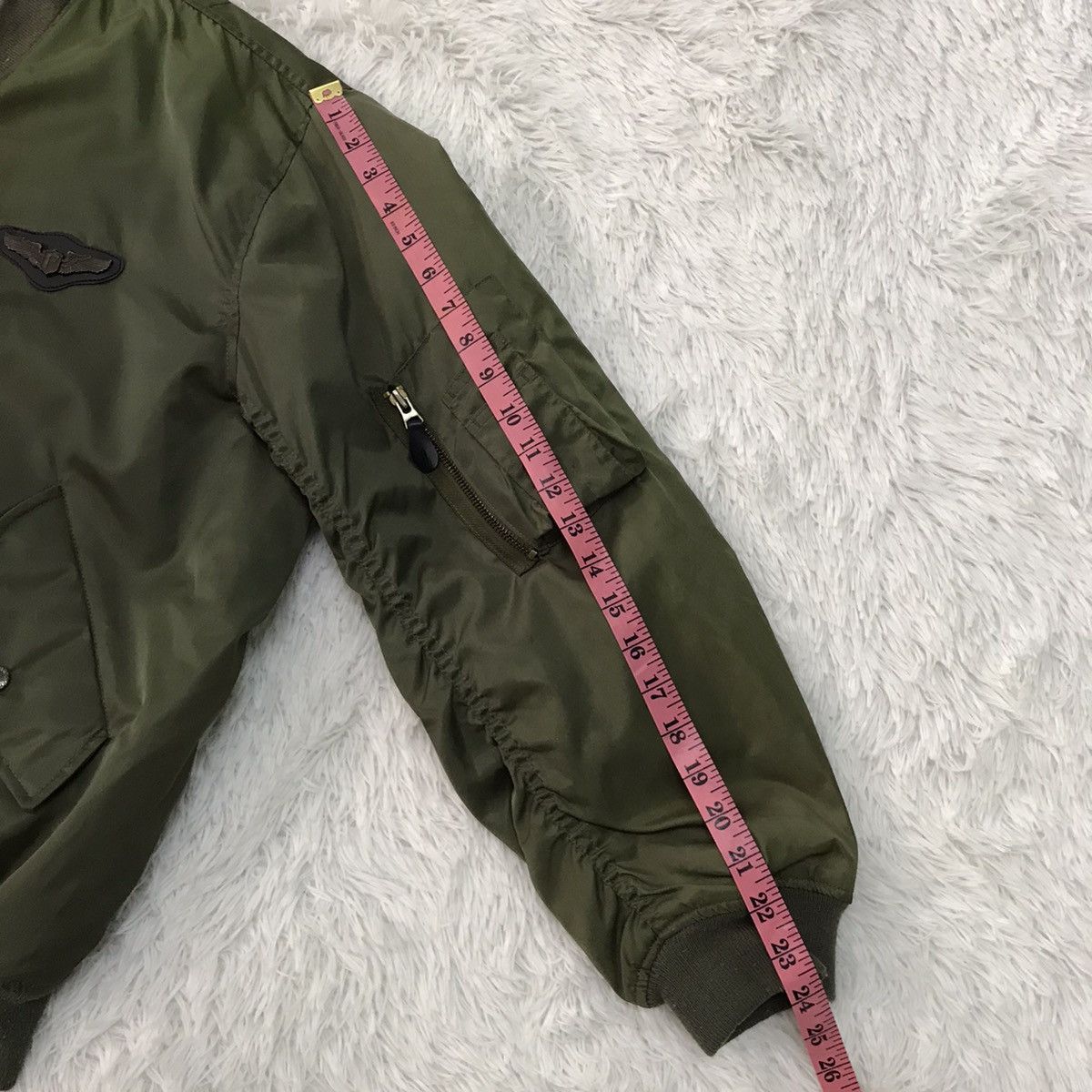Japanese Brand Air Force Printed Back Fire Usa Bomber Flight Jacket Size US L / EU 52-54 / 3 - 25 Thumbnail