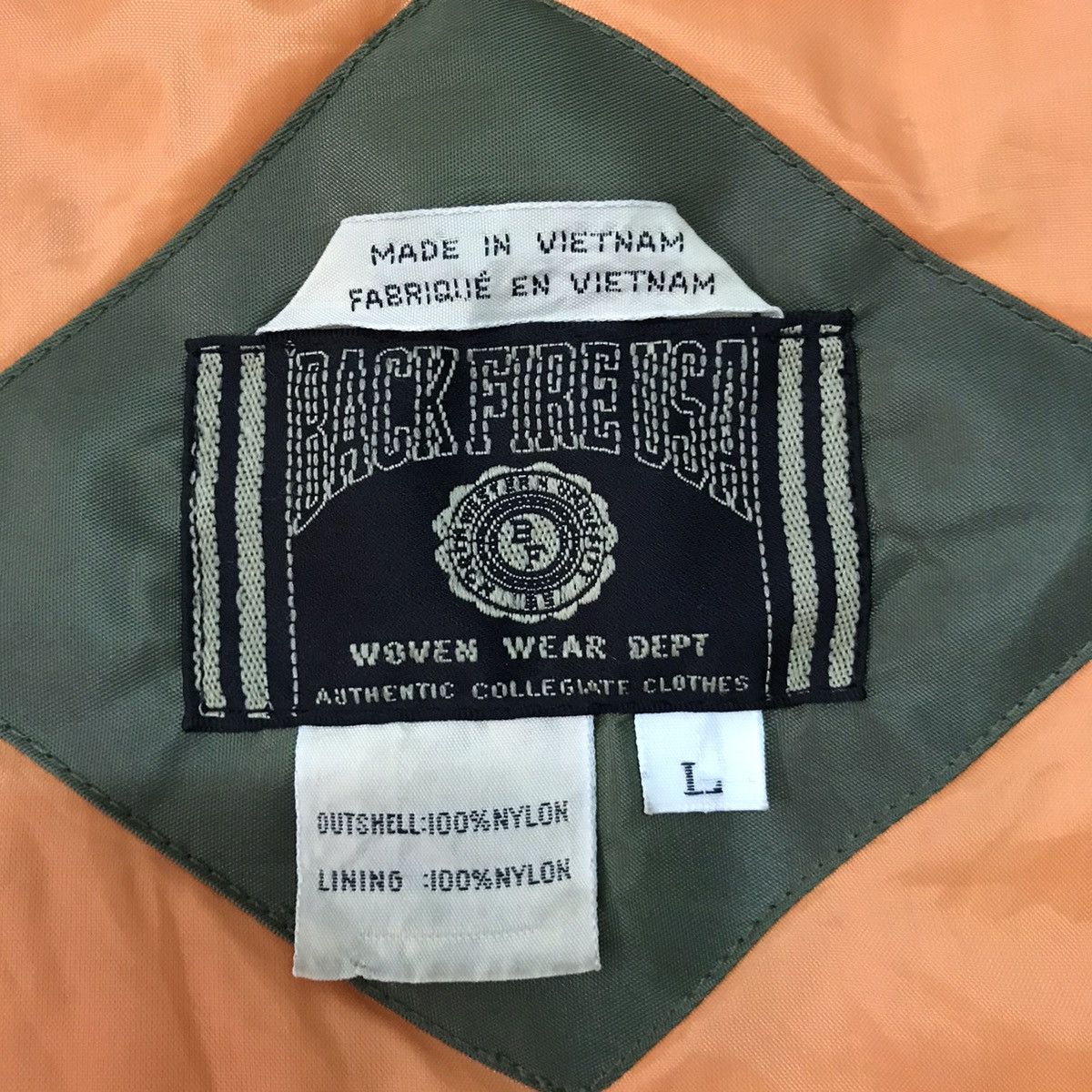 Japanese Brand Air Force Printed Back Fire Usa Bomber Flight Jacket Size US L / EU 52-54 / 3 - 18 Thumbnail