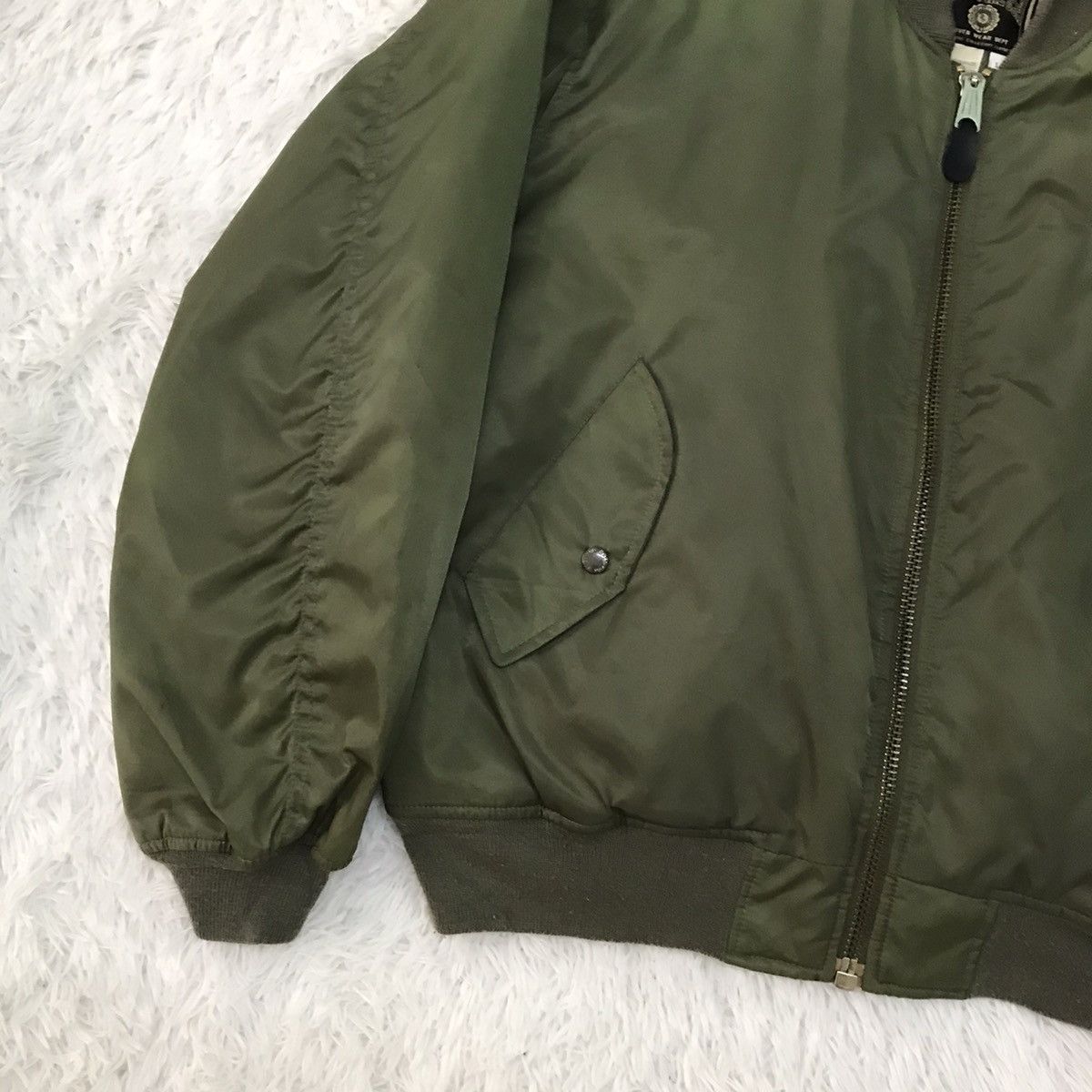 Japanese Brand Air Force Printed Back Fire Usa Bomber Flight Jacket Size US L / EU 52-54 / 3 - 3 Thumbnail