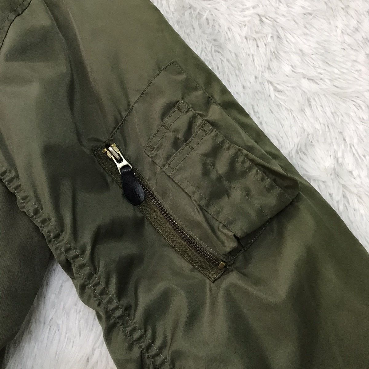 Japanese Brand Air Force Printed Back Fire Usa Bomber Flight Jacket Size US L / EU 52-54 / 3 - 10 Thumbnail