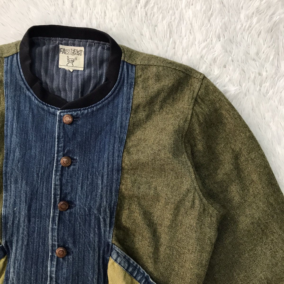 Japanese Brand Far East Block Colour Jacket Size US L / EU 52-54 / 3 - 5 Thumbnail