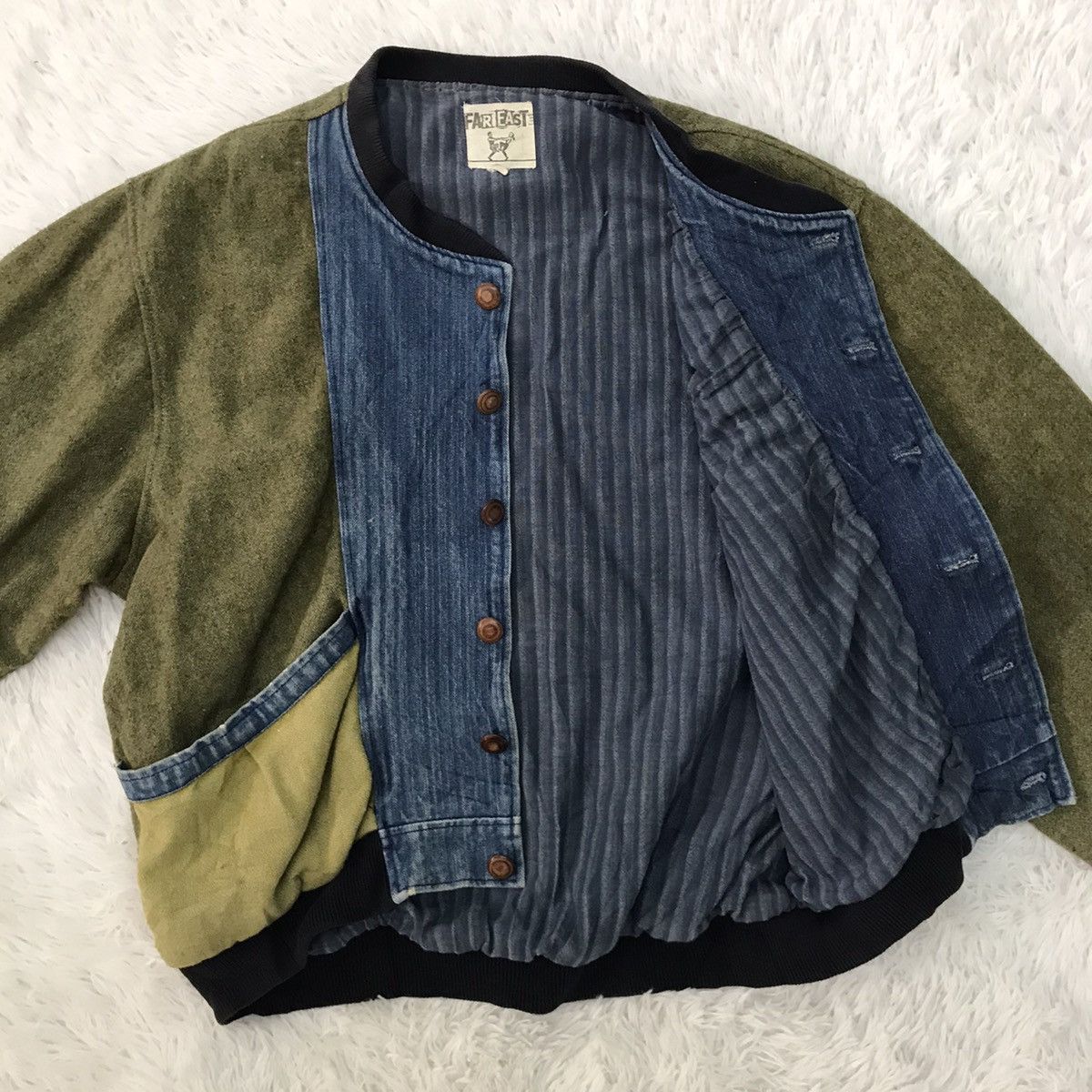 Japanese Brand Far East Block Colour Jacket Size US L / EU 52-54 / 3 - 14 Thumbnail